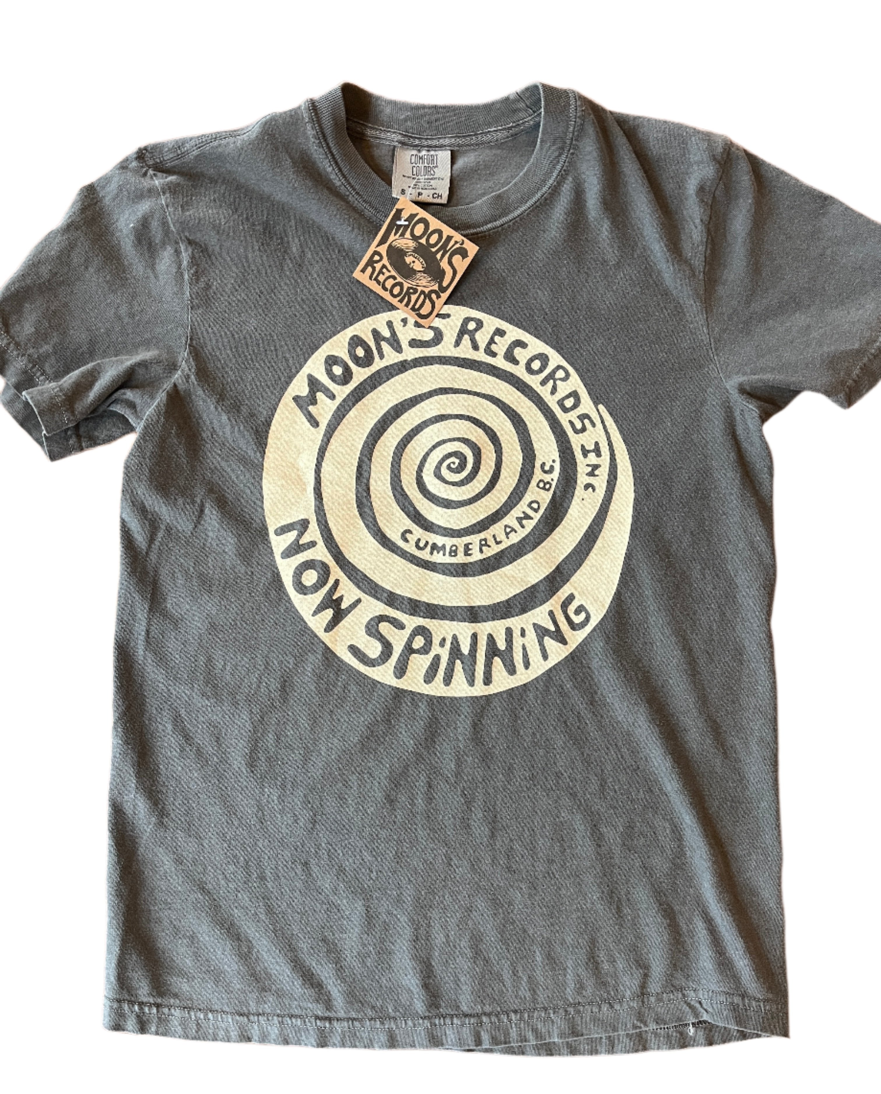 Now spinning vinyl record shirt.