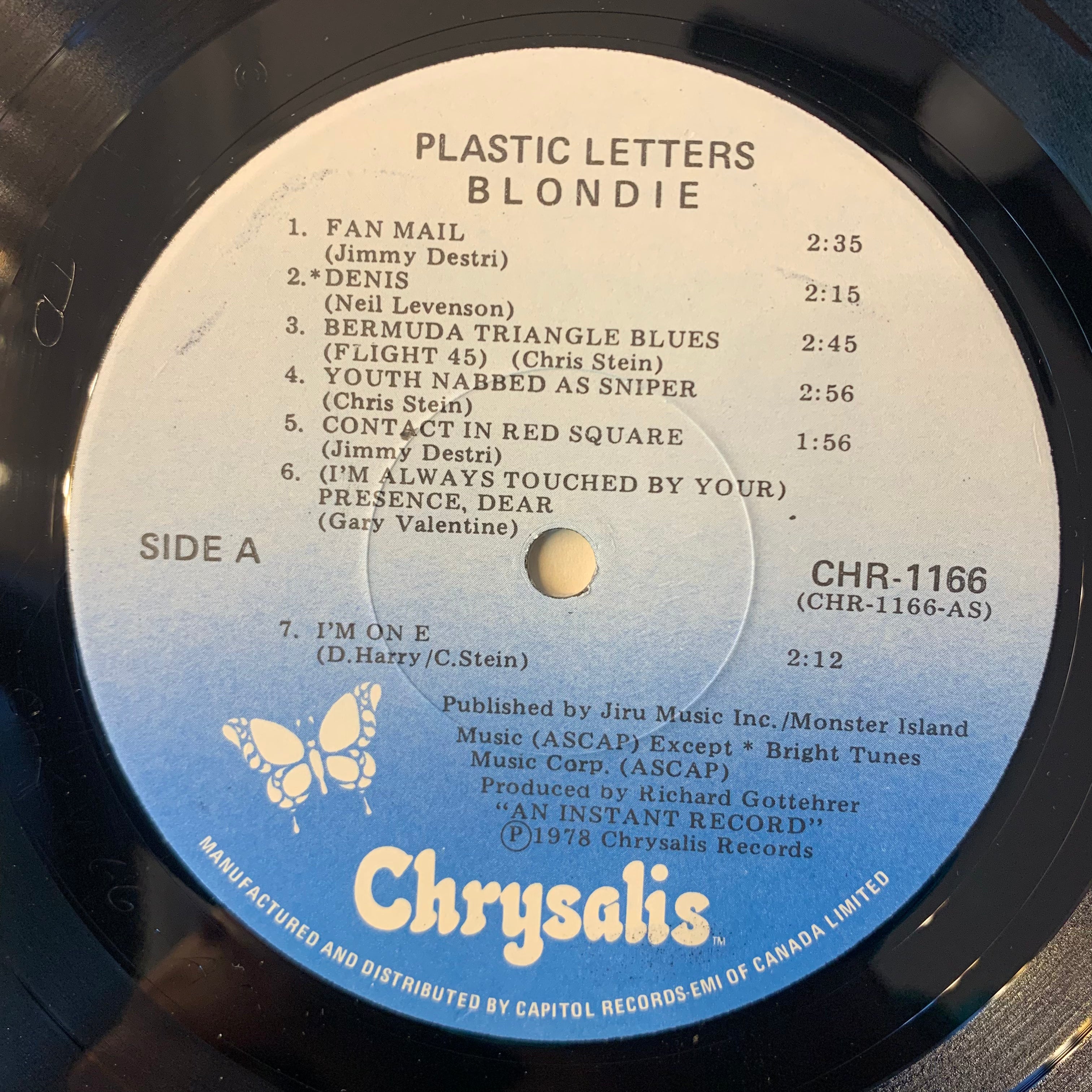 BLONDIE - PLASTIC LETTERS