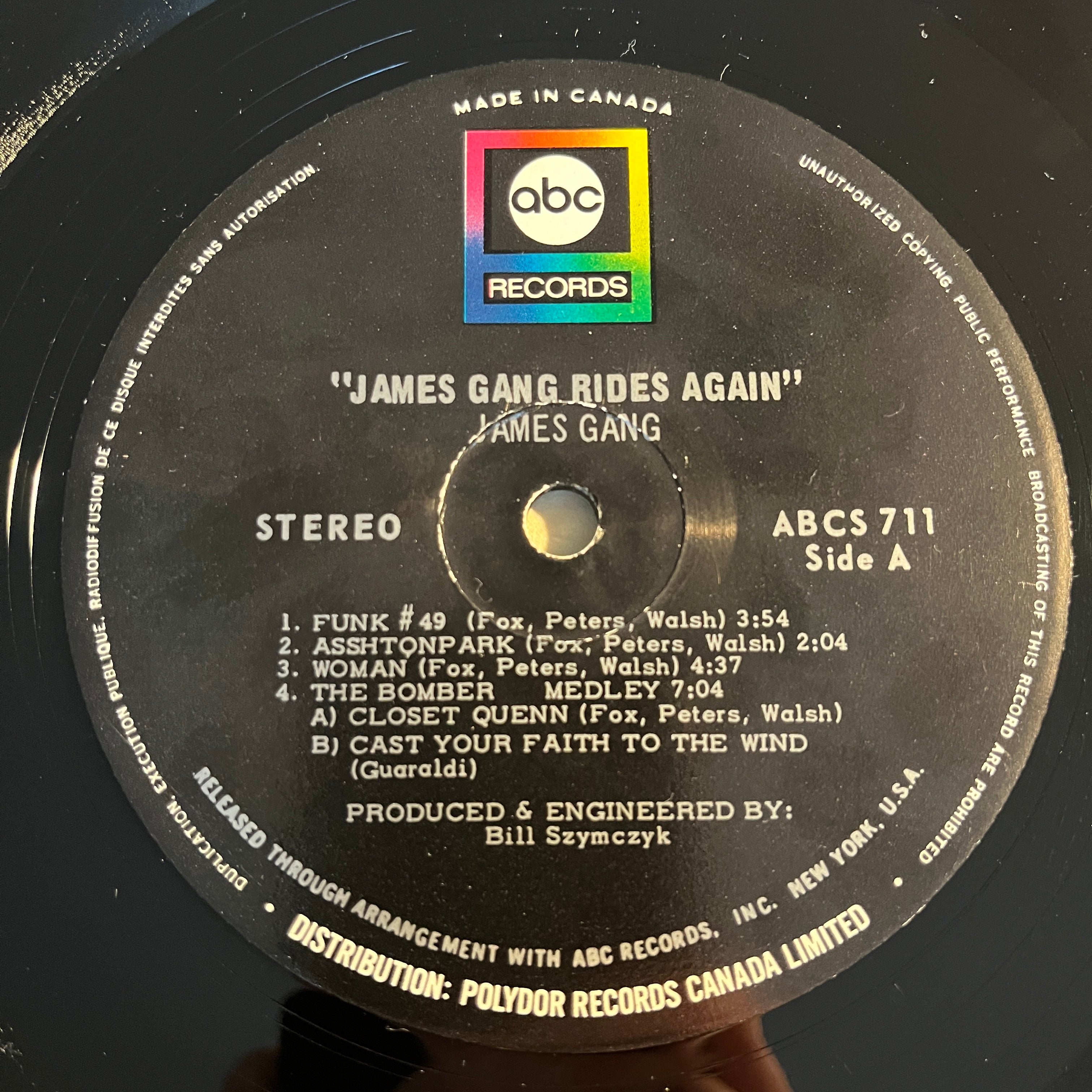 JAMES GANG - RIDES AGAIN
