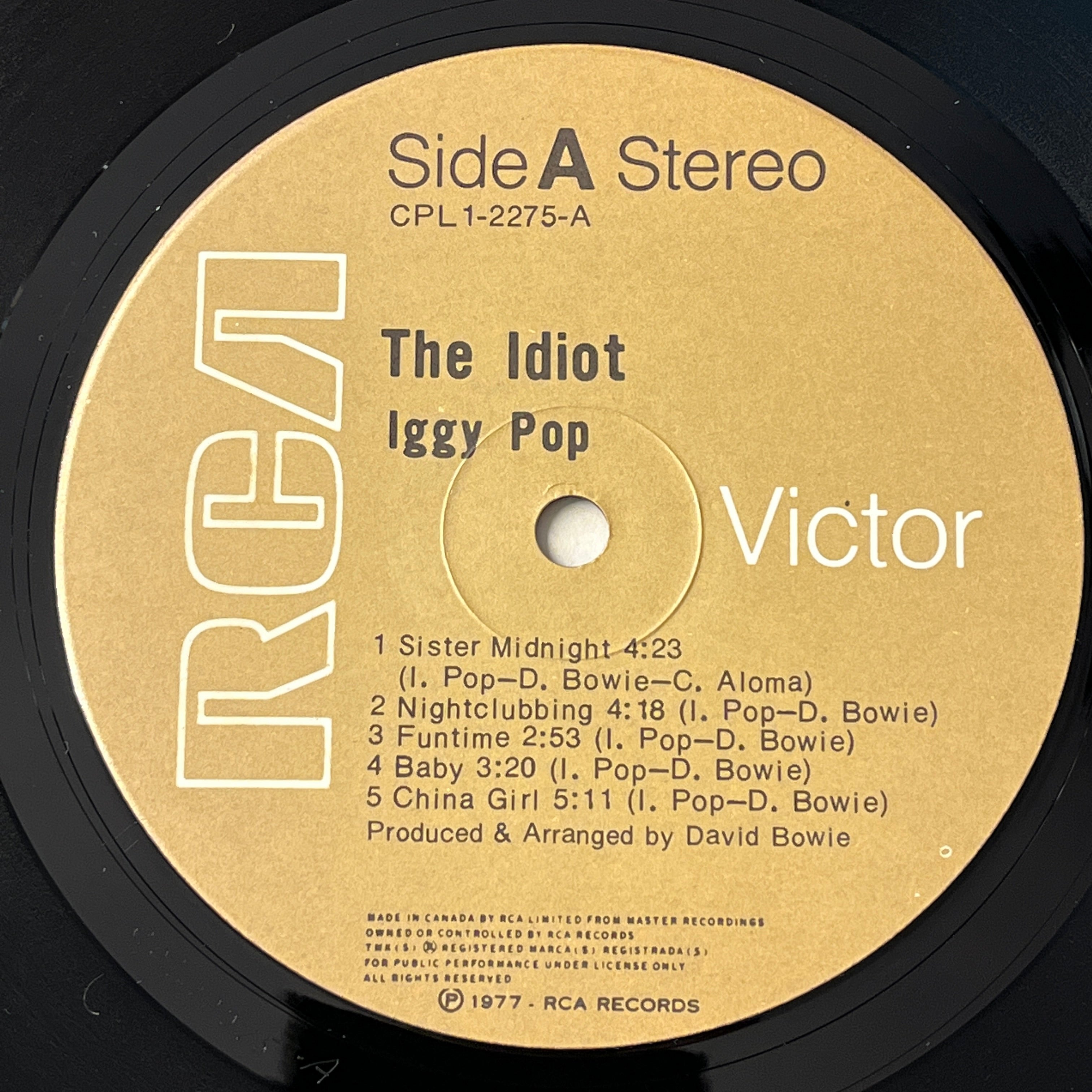 IGGY POP - THE IDIOT