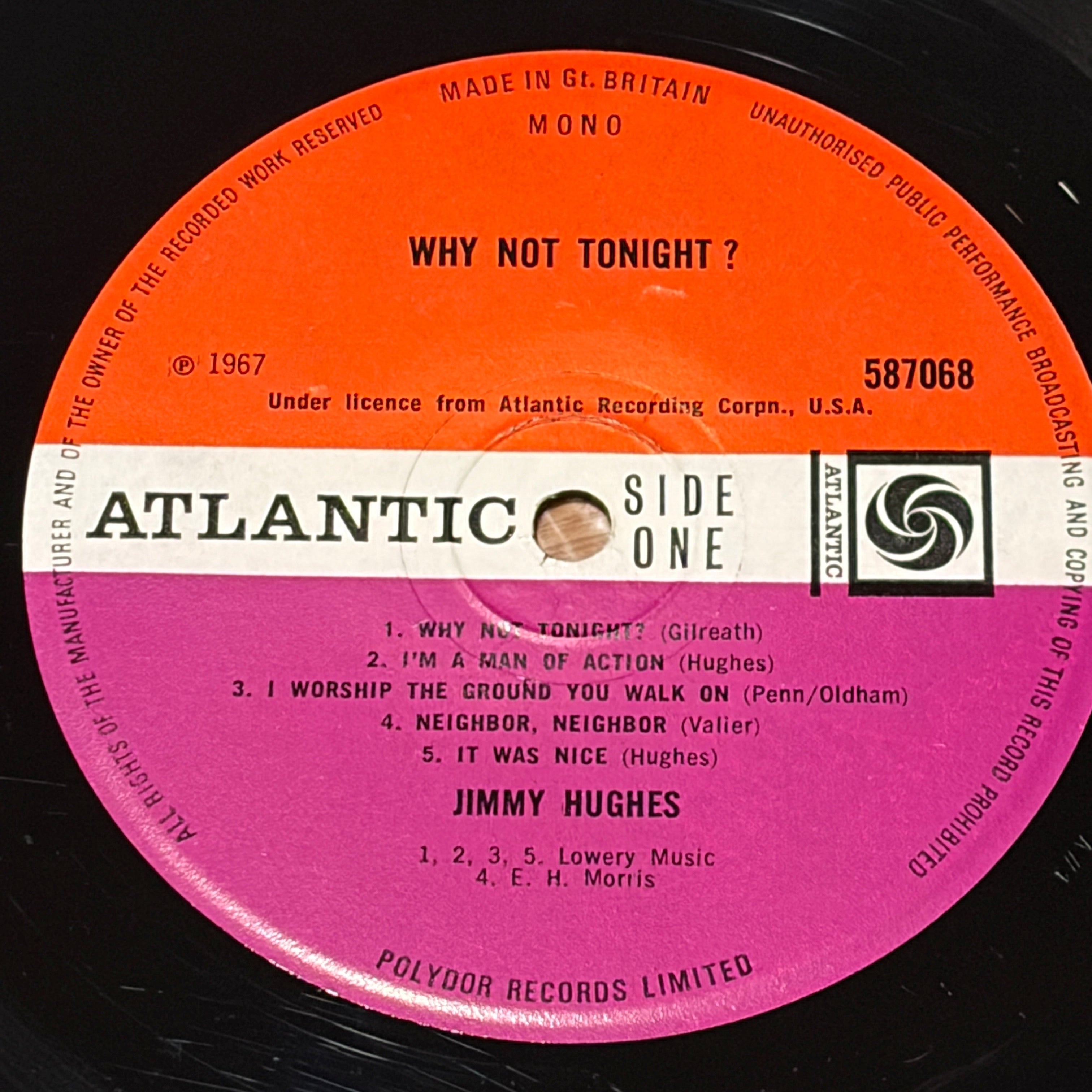 HUGHES, JIMMY - WHY NOT TONIGHT?