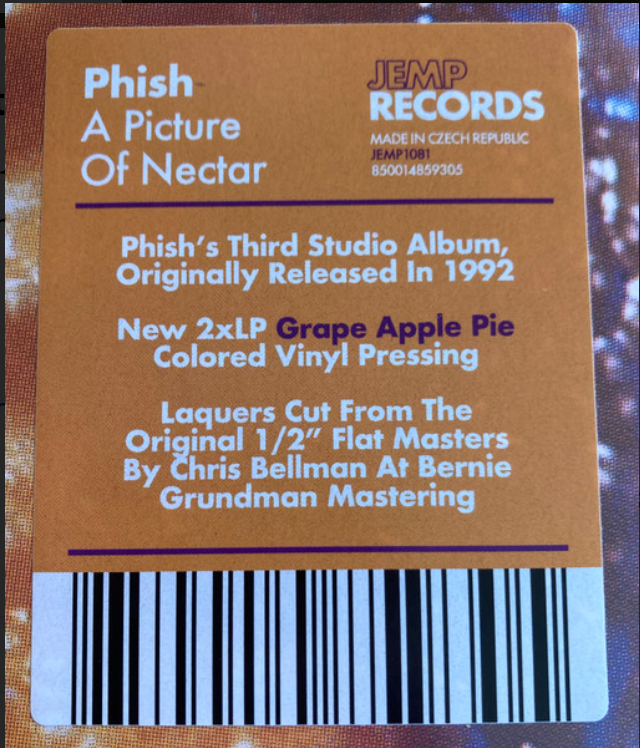 PHISH - PICTURE OF NECTAR (GRAPE APPLE PIE)