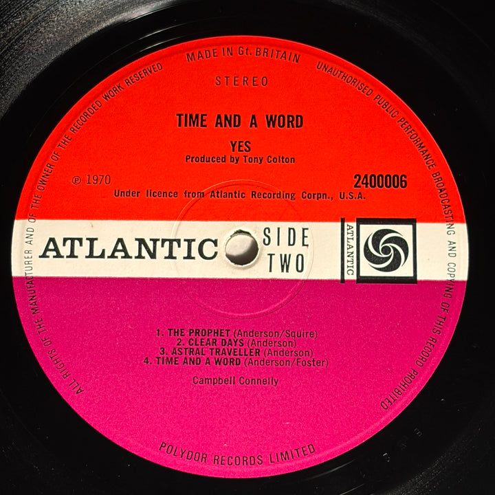 YES - TIME AND A WORD