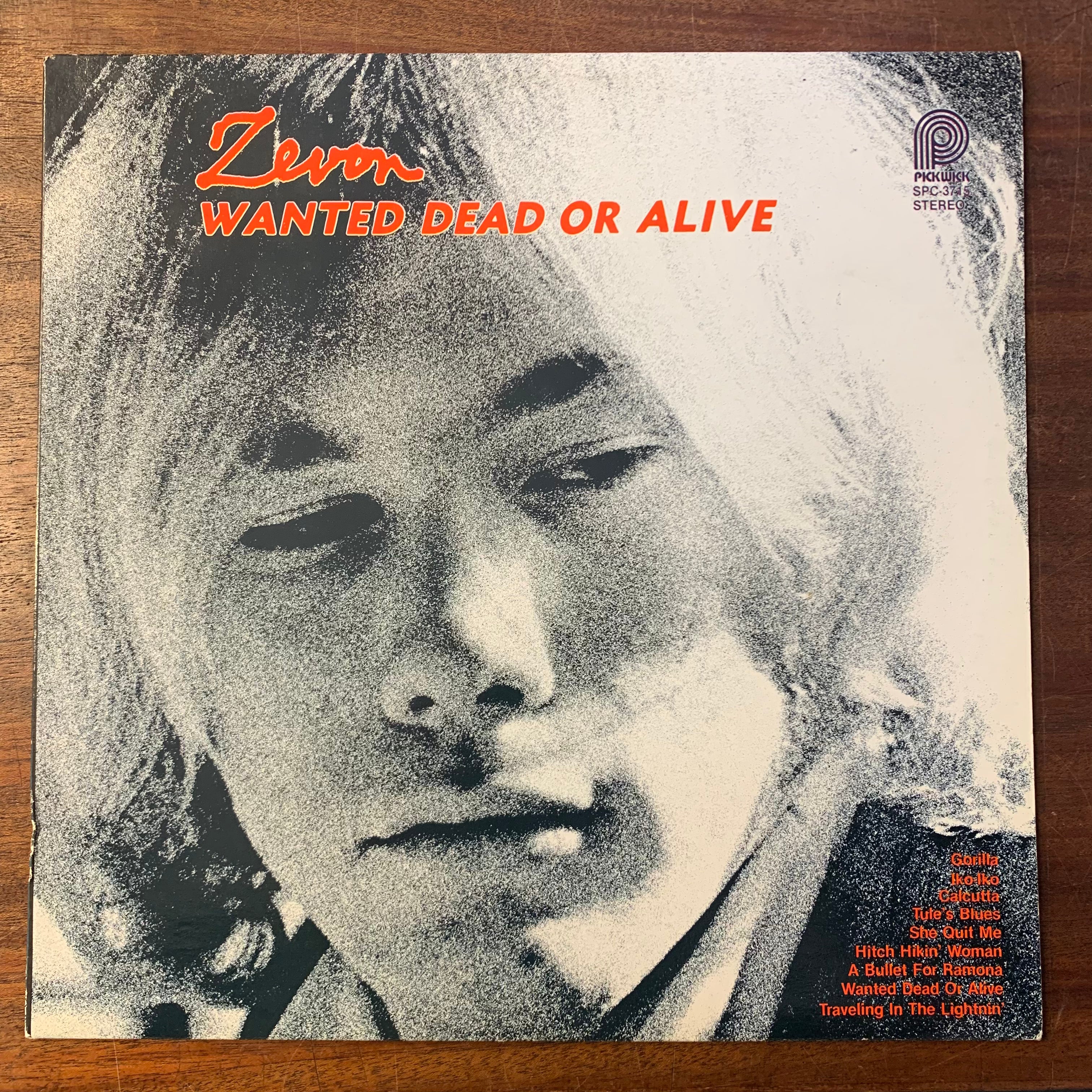 ZEVON, WARREN - WANTED DEAD OR ALIVE