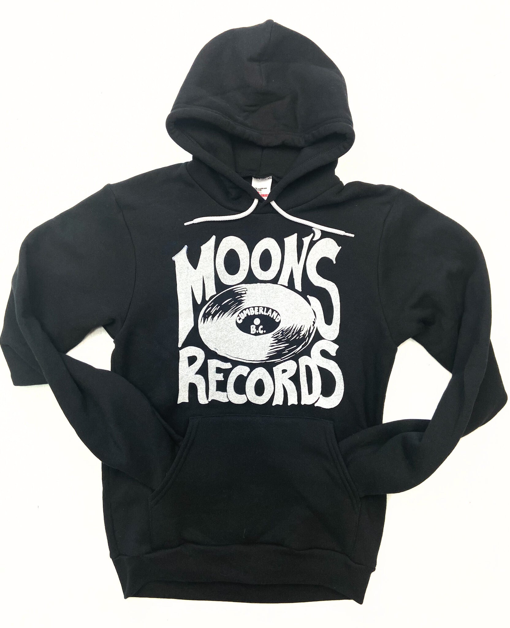 moon's records hoody retro record store clothing for music lovers. records store clothing rock t shirts
