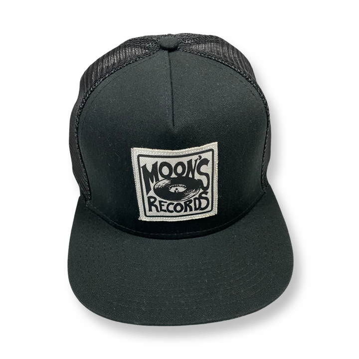 moon's records baseball hat retro record store clothing for music lovers. records store clothing rock t shirts