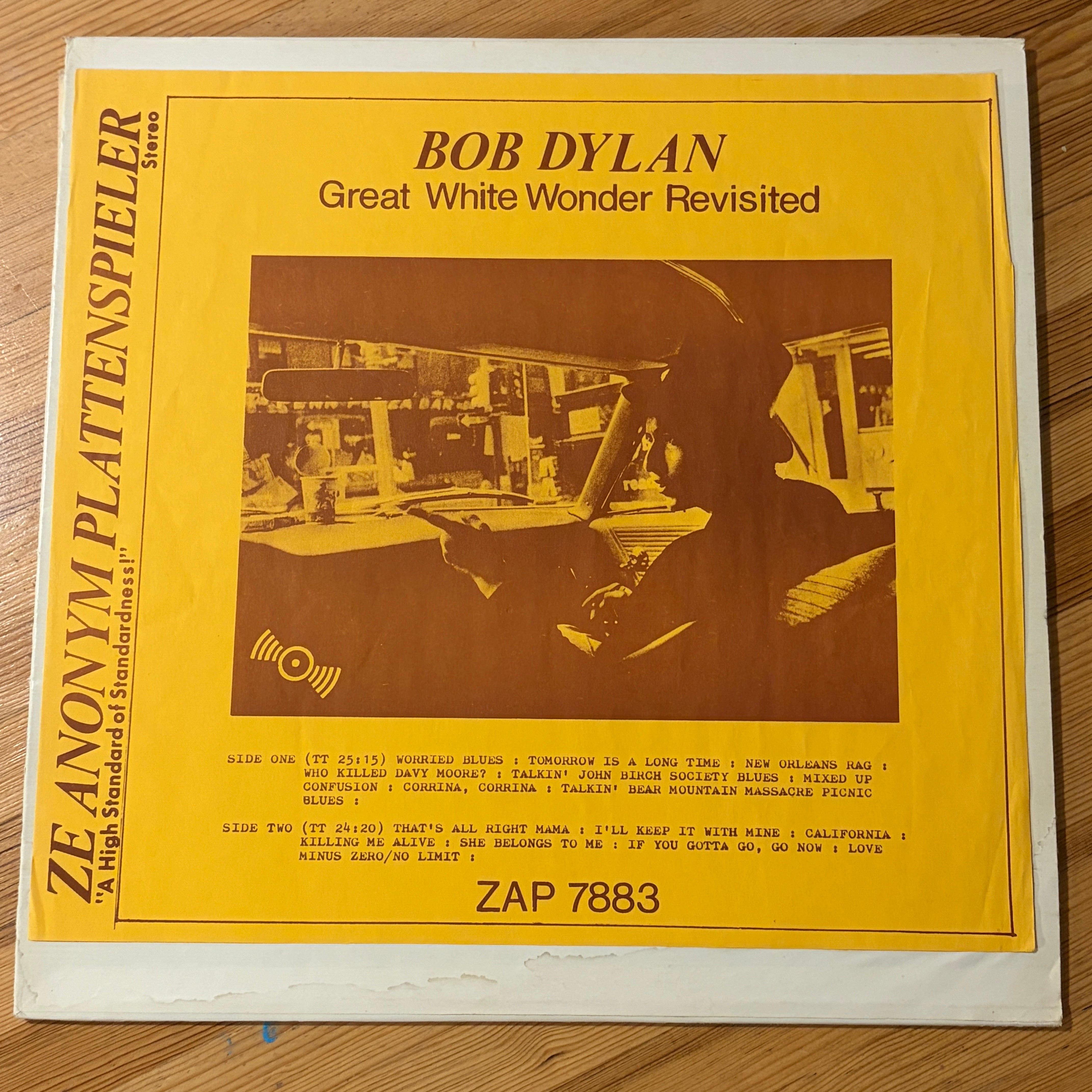DYLAN, BOB - GREAT WHITE WONDER REVISITED (BOOTLEG)