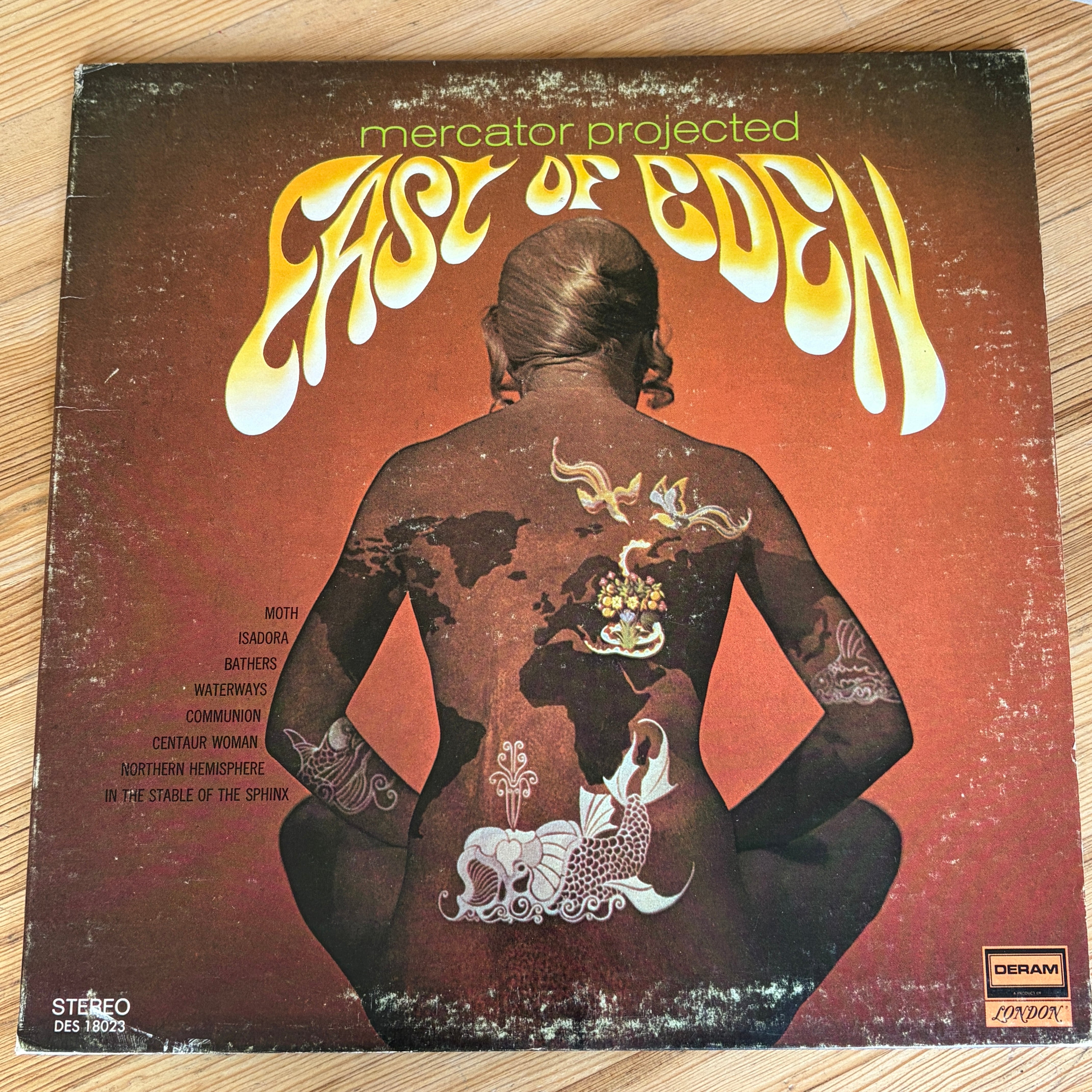 EAST OF EDEN - MERCATOR PROJECTED