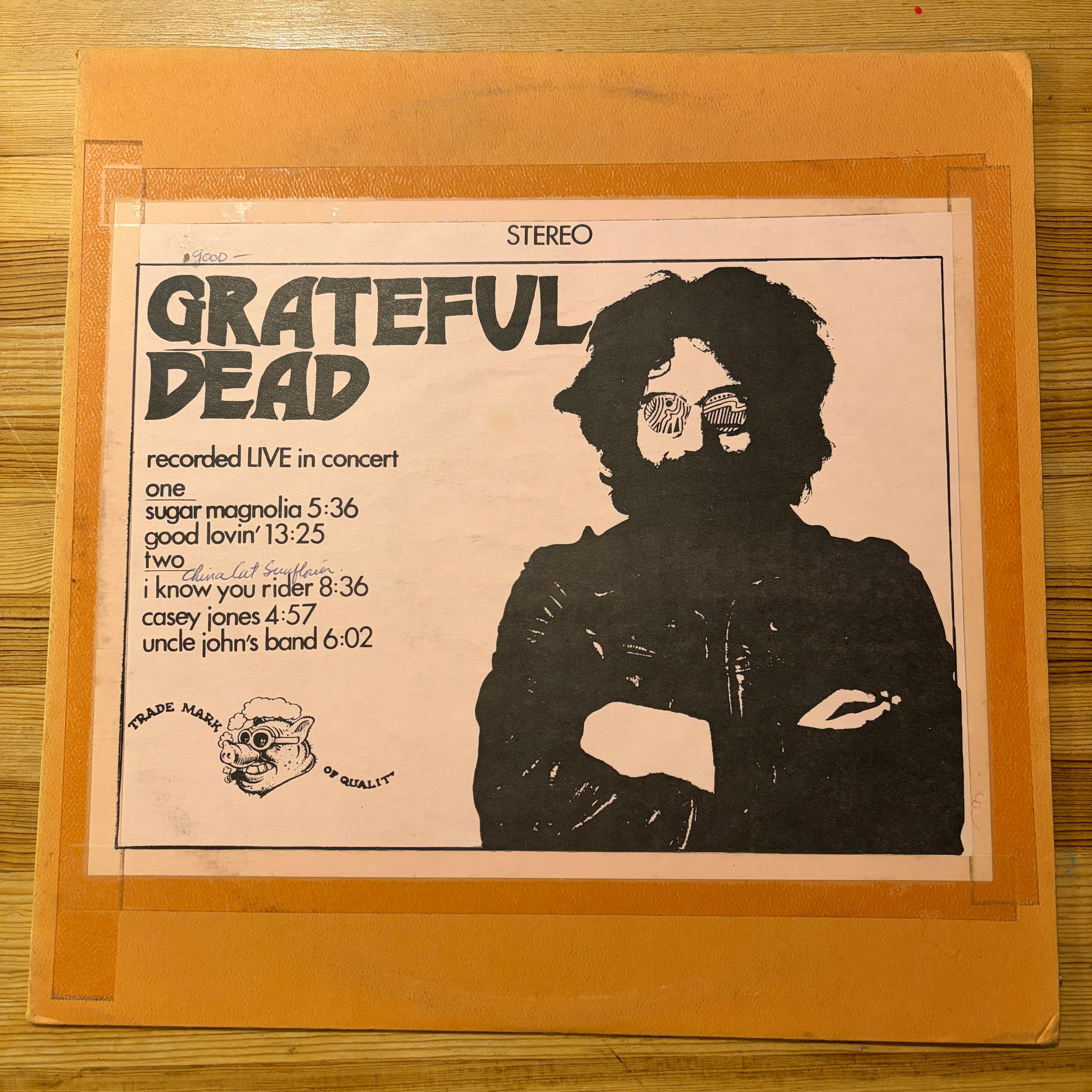 GRATEFUL DEAD, THE - SMOKING PIG - RECORDED LIVE IN CONCERT TMOQ