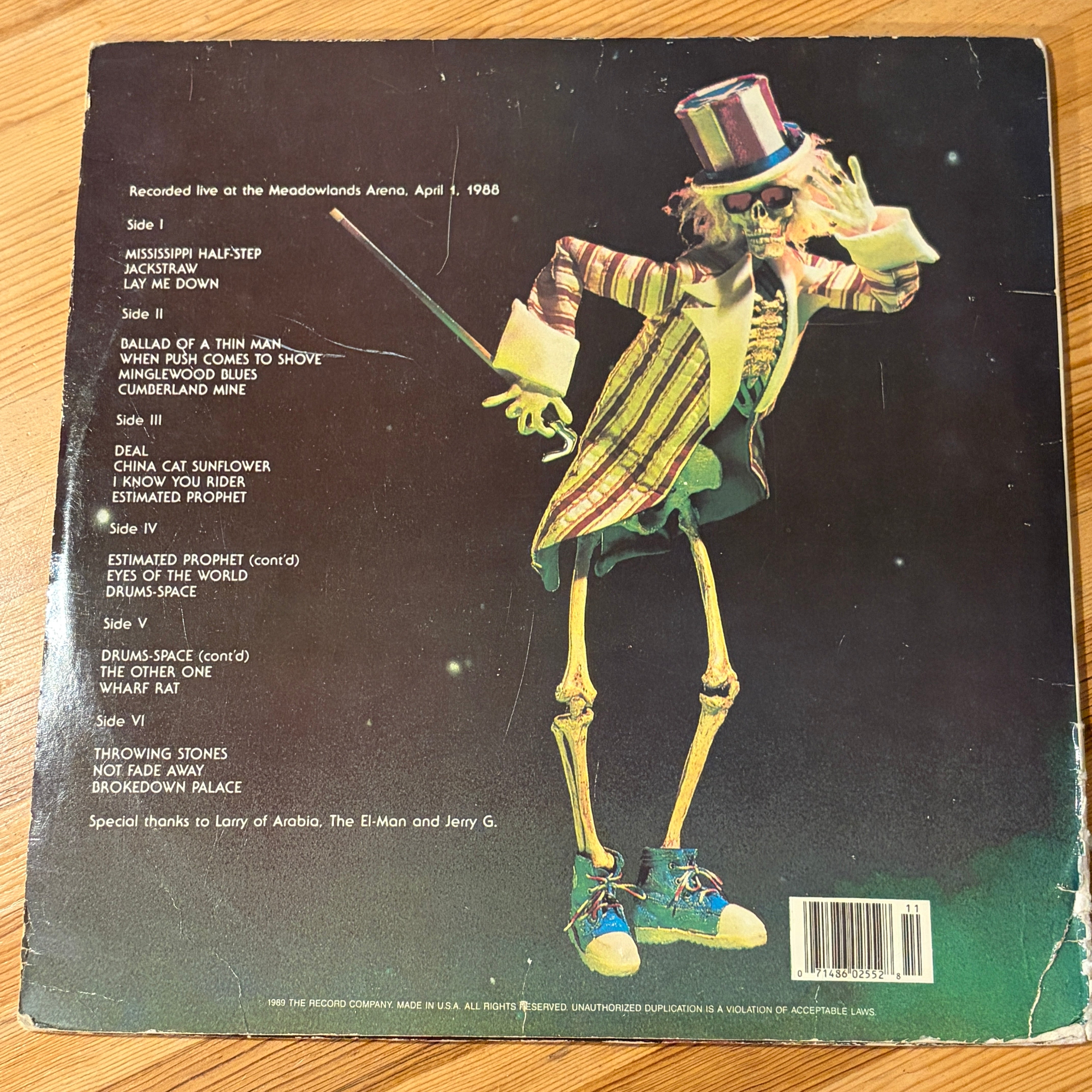 GRATEFUL DEAD, THE - GRATEFUL FOOL'S DAY - 4/1/1988