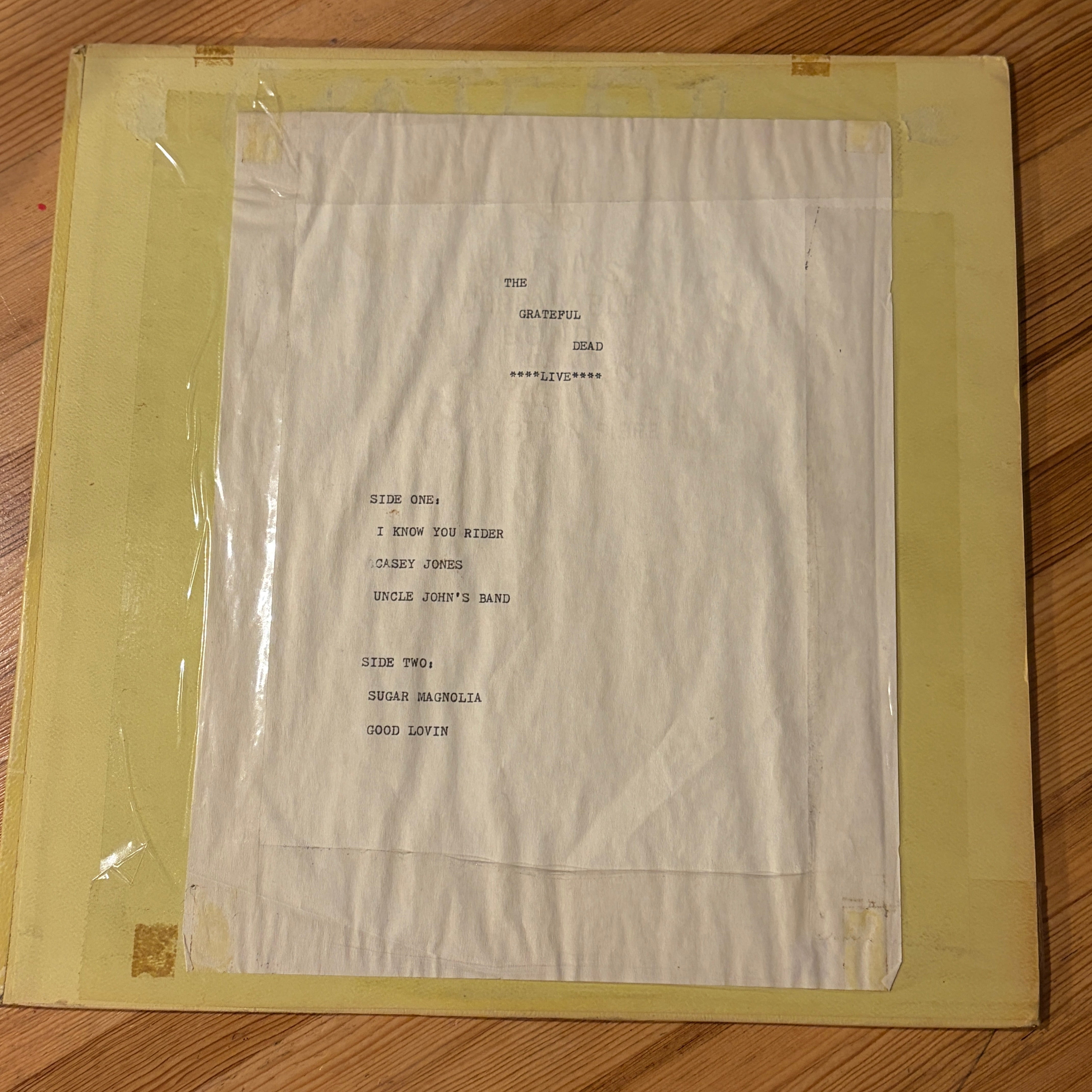 GRATEFUL DEAD, THE - RECORDED LIVE SAN FRAN OCT 1970