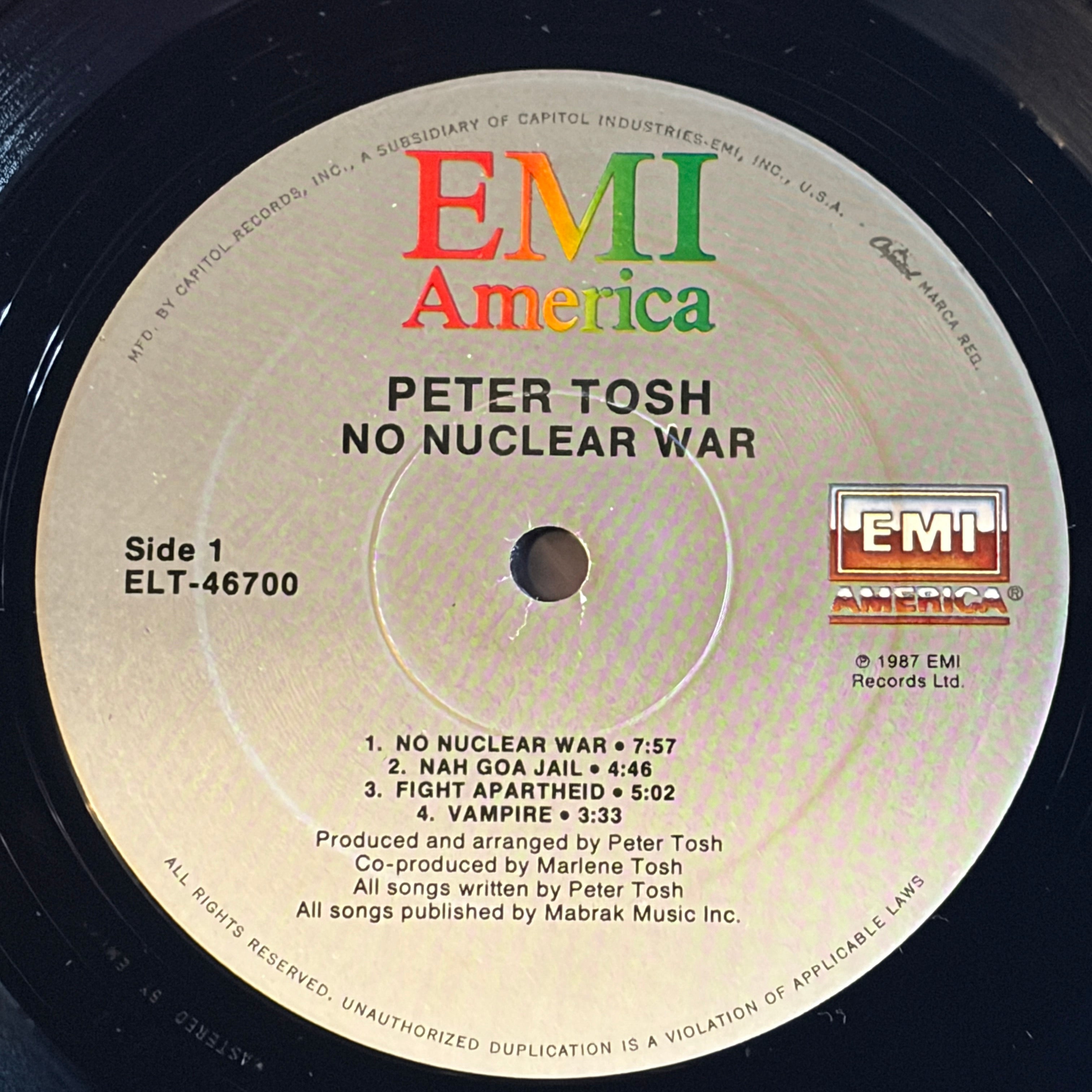 TOSH, PETER  - NO NUCLEAR WAR