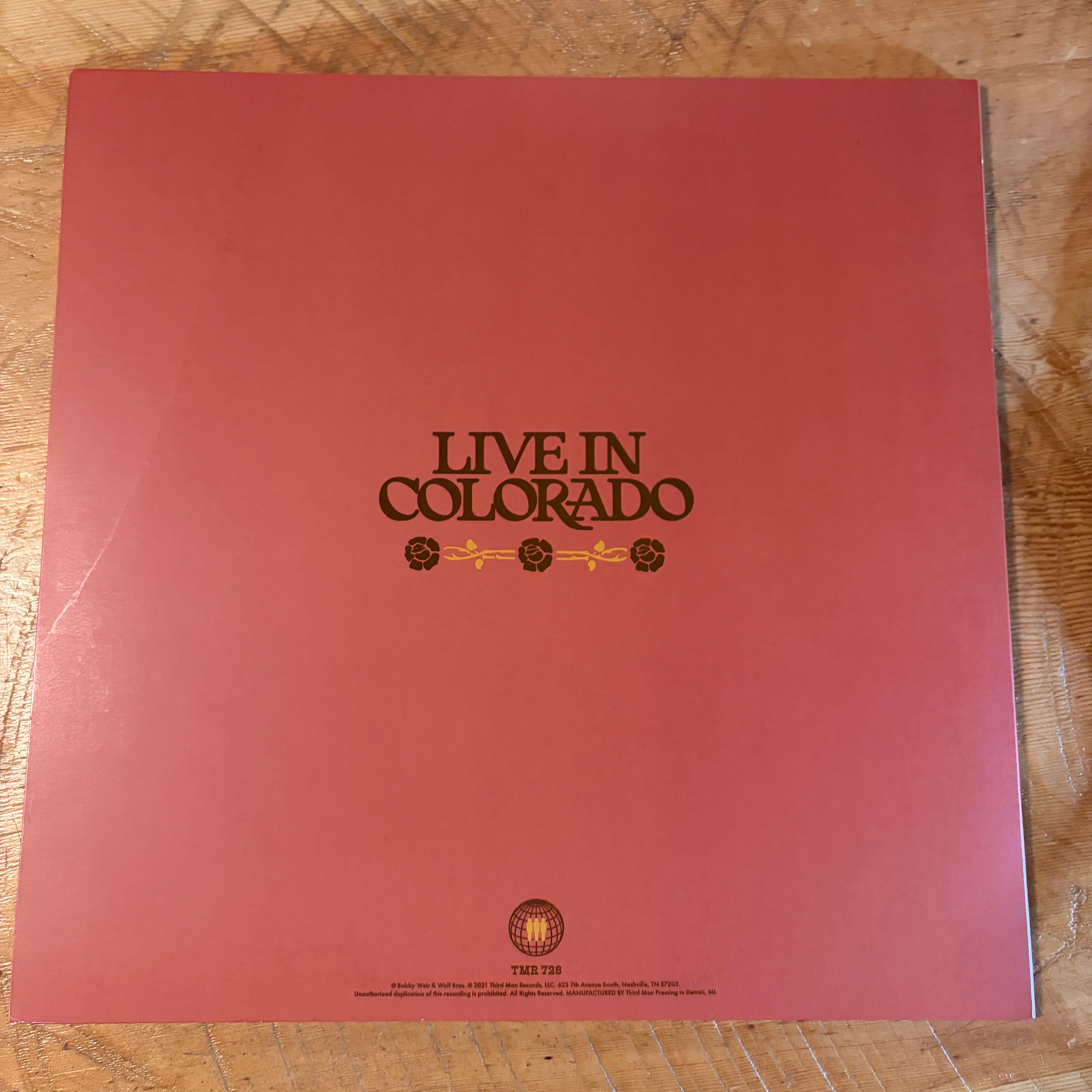 WEIR, BOB - BOBBY & WOLF BROS - LIVE IN COLORADO