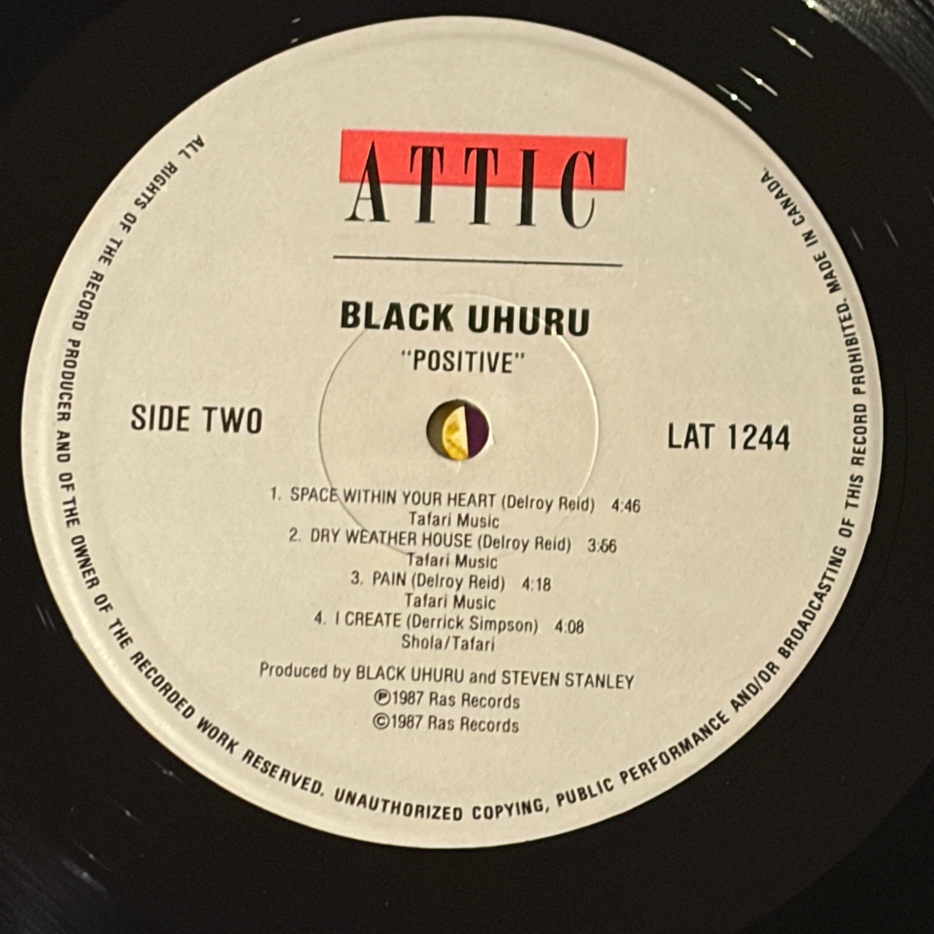 BLACK UHURU - POSITIVE