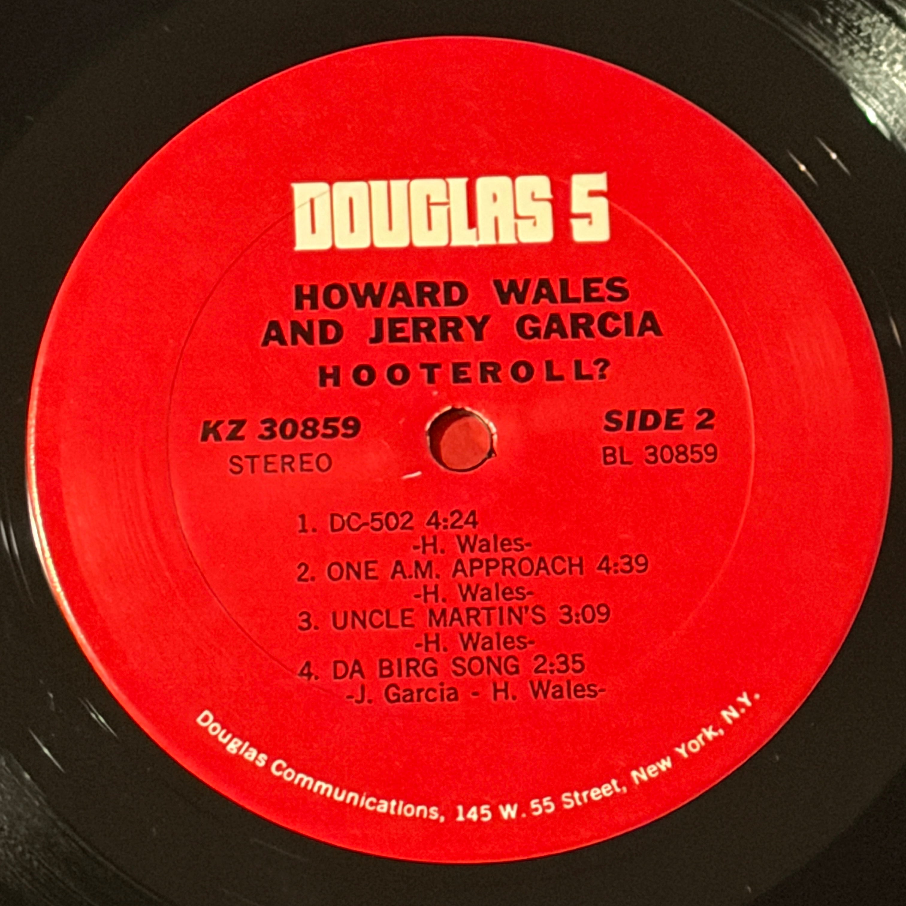 GARCIA, JERRY + HOWARD WALES - HOOTEROLL?