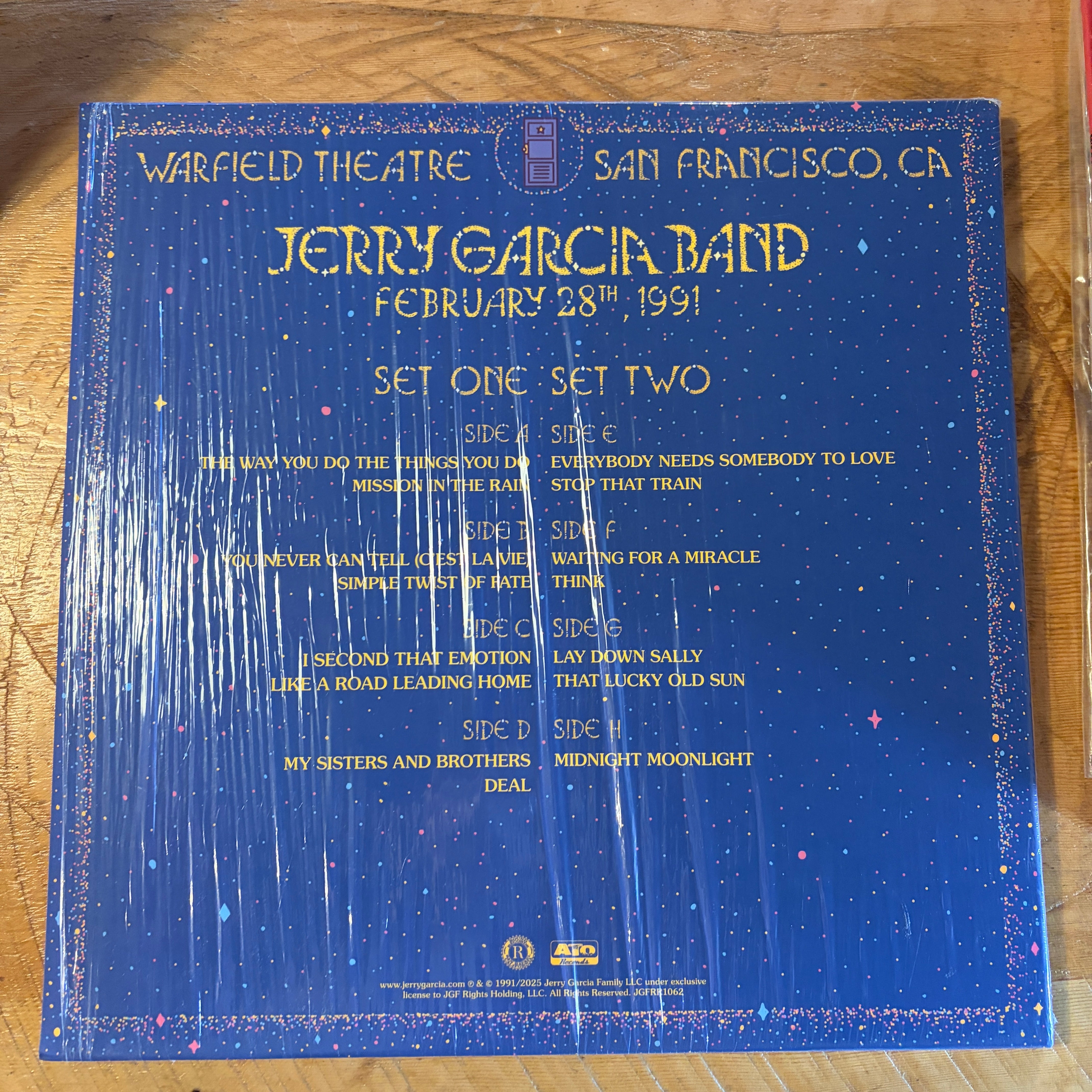 JERRY GARCIA BAND - WARFIELD 02/28/1991