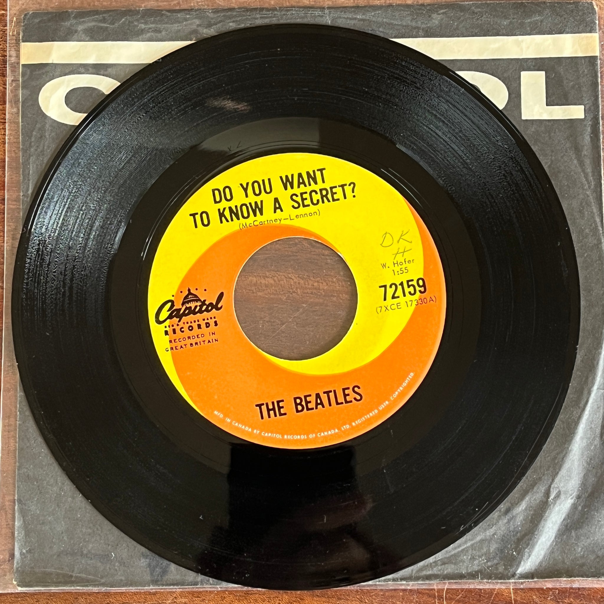Beatles 45rpm - Do You Want To Know A Secret