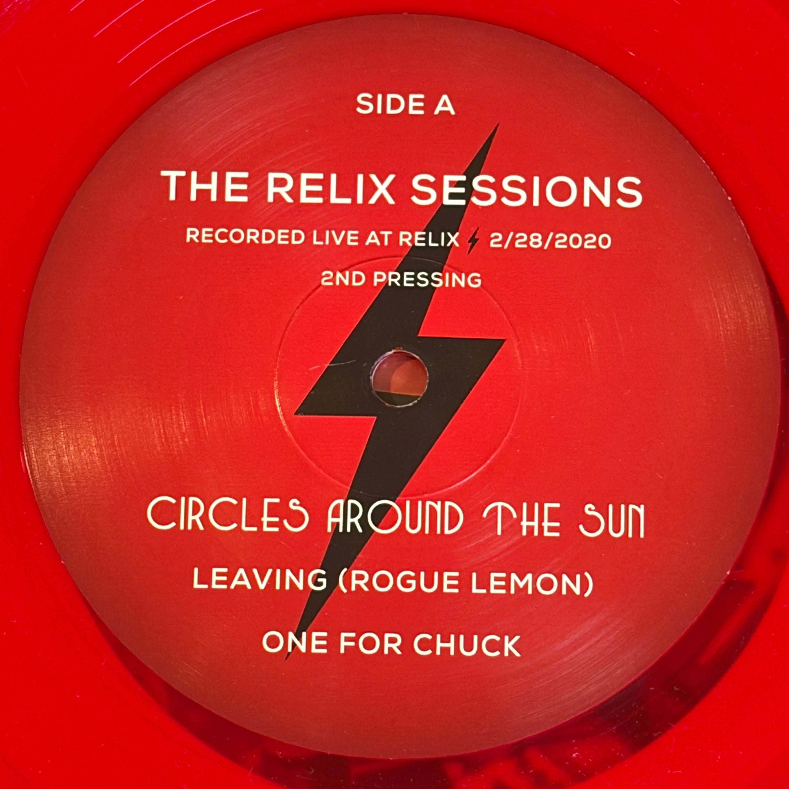 CIRCLES AROUND THE SUN - THE RELIX SESSIONS - 2ND PRESSING RED VINYL