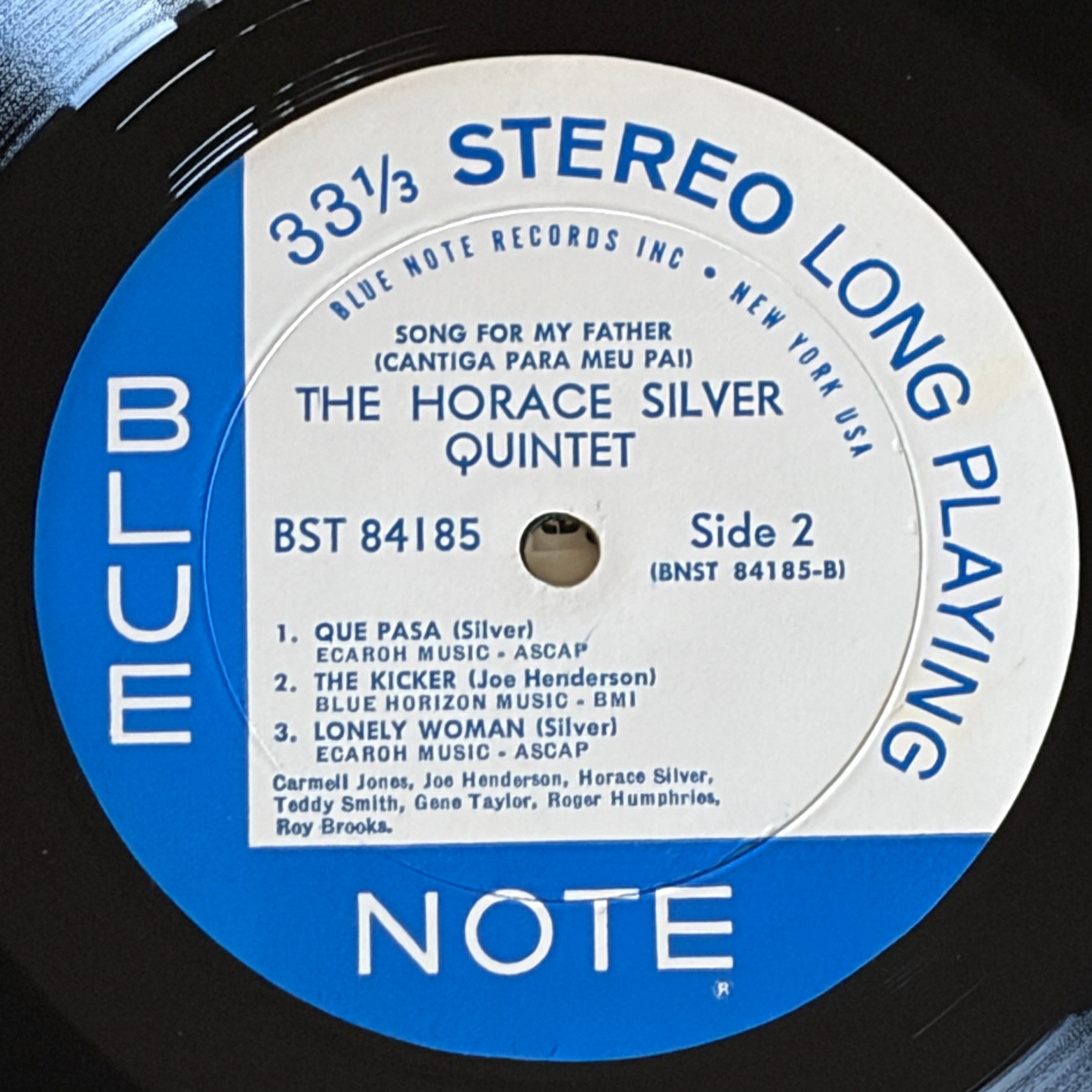 SILVER, HORACE QUINTET - SONG FOR MY FATHER