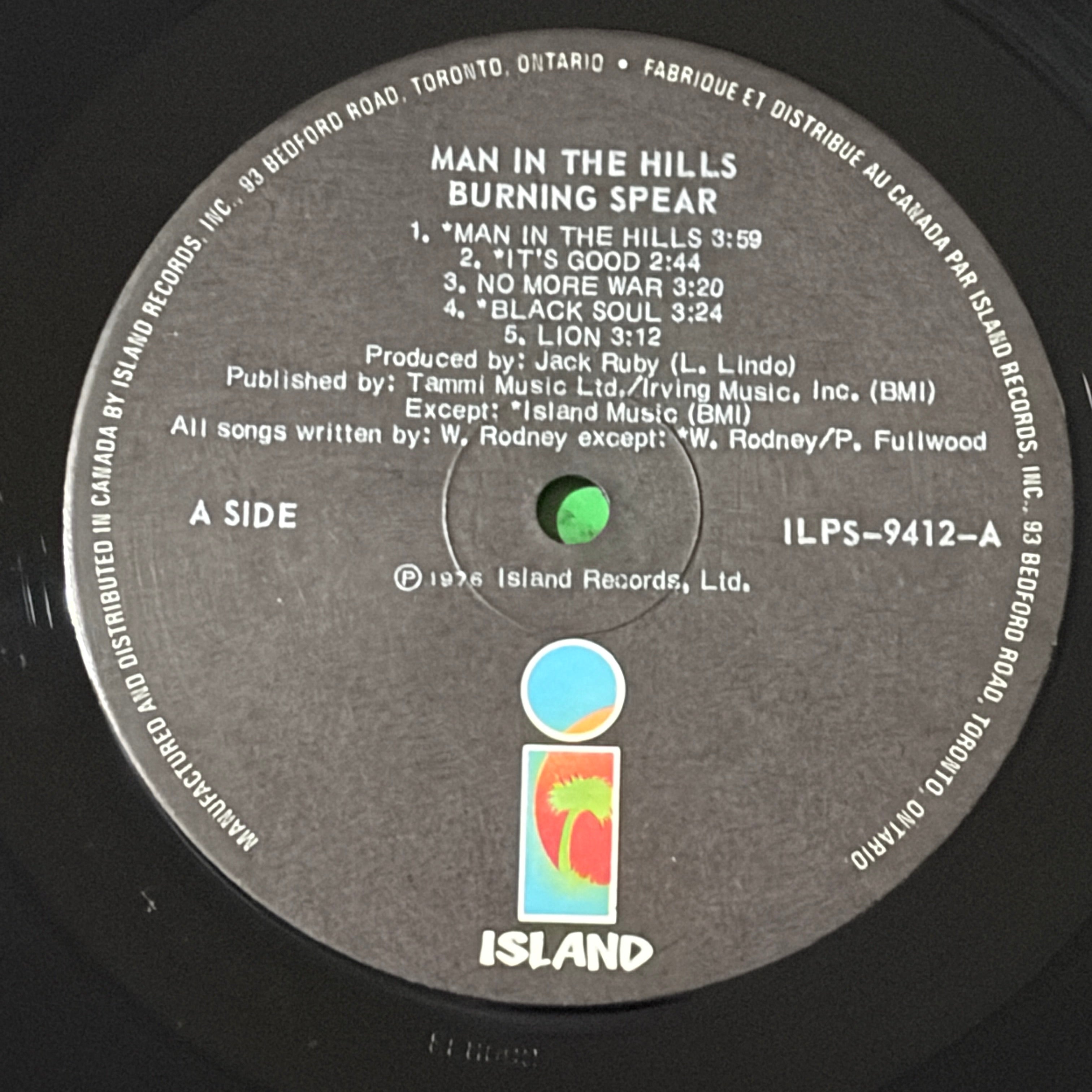 BURNING SPEAR - MAN IN THE HILLS