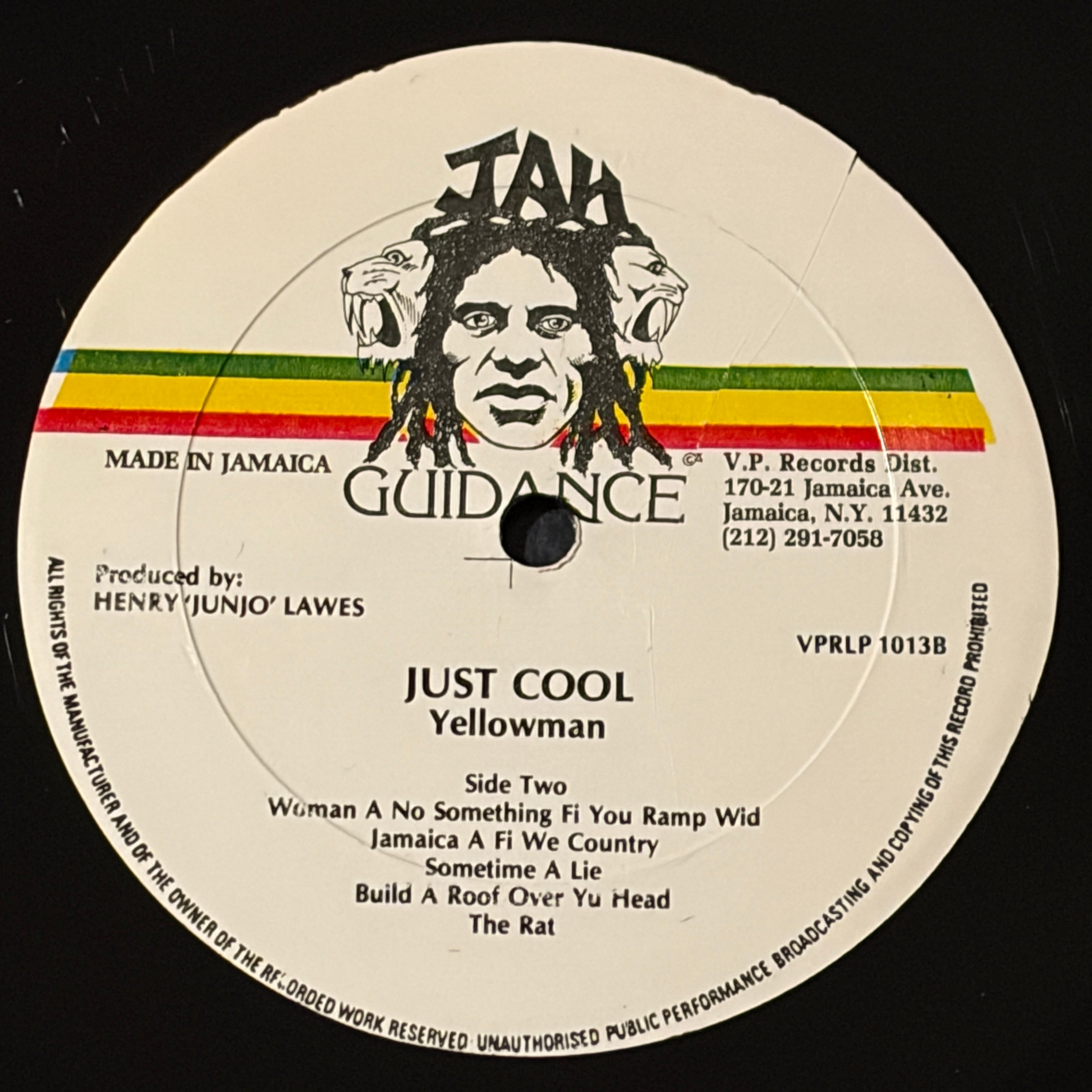 YELLOWMAN - JUST COOL