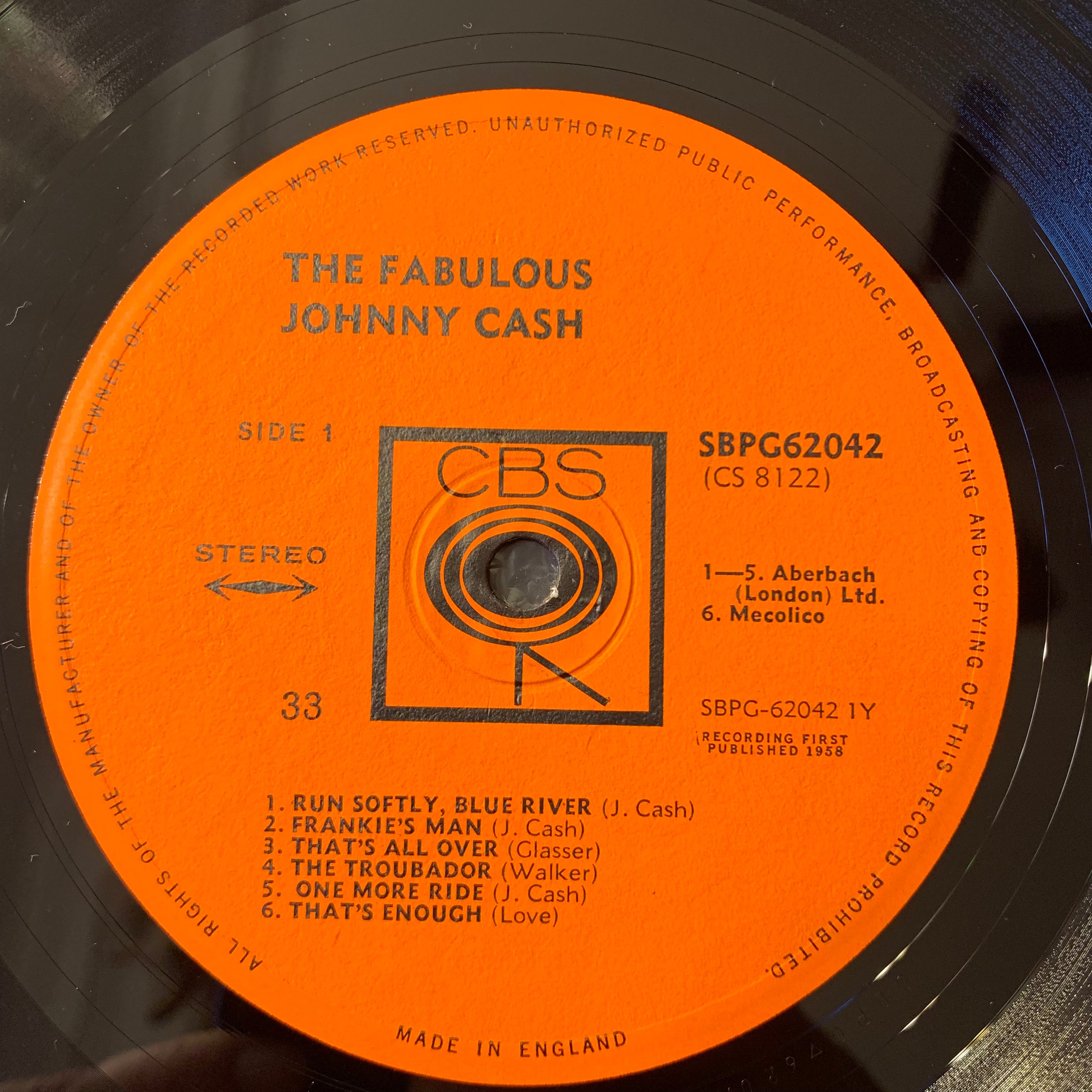 CASH, JOHNNY - FABULOUS JOHNNY CASH