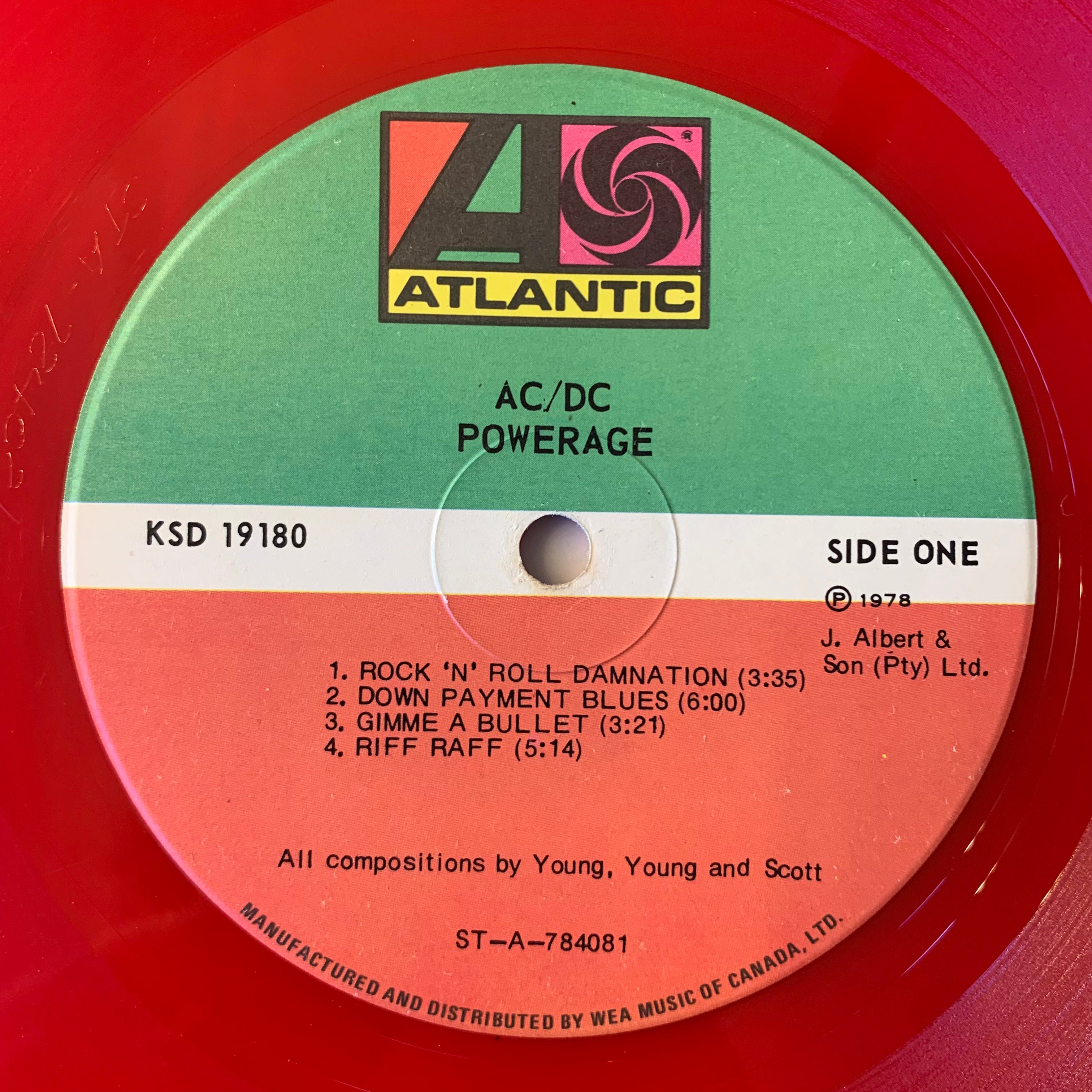 AC/DC - POWERAGE (RED VINYL)