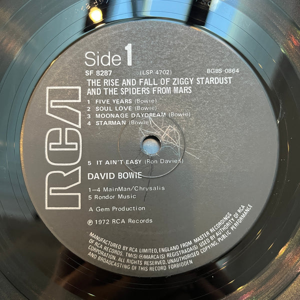 DAVID BOWIE - ZIGGY STARDUST - U.K. reissue
