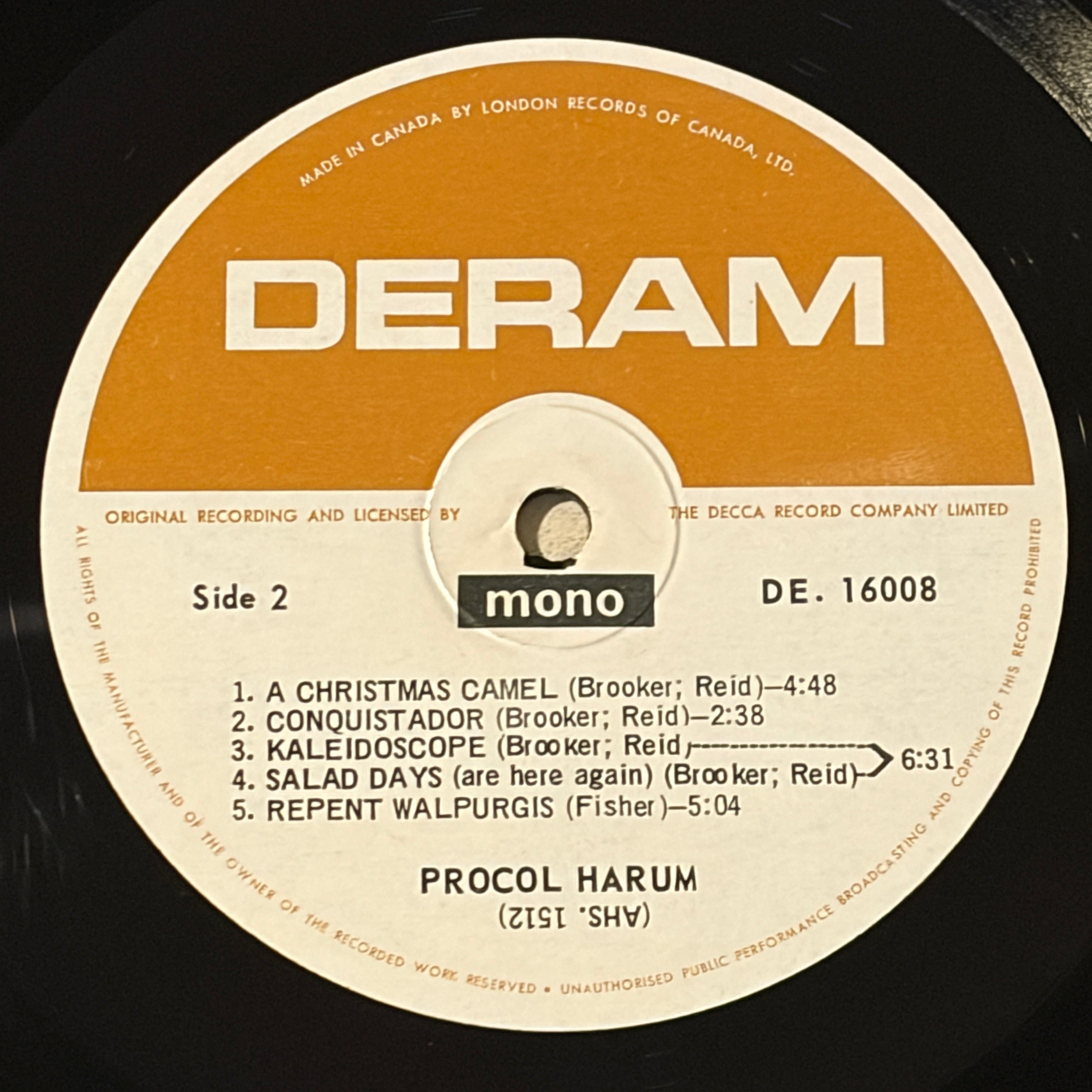 PROCOL HARUM - S/T (MONO)