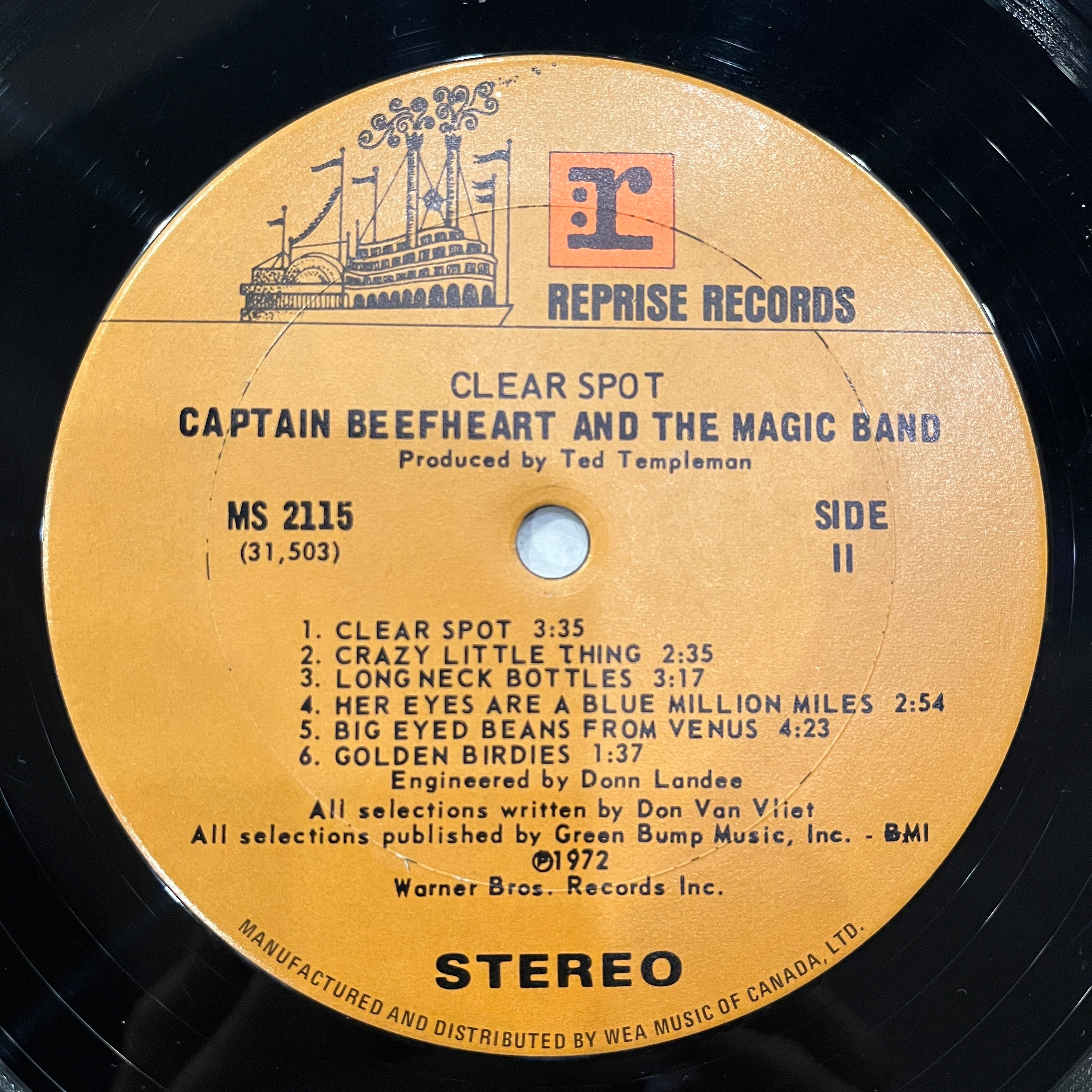 CAPTAIN BEEFHEART - CLEAR SPOT - 1972 reissue