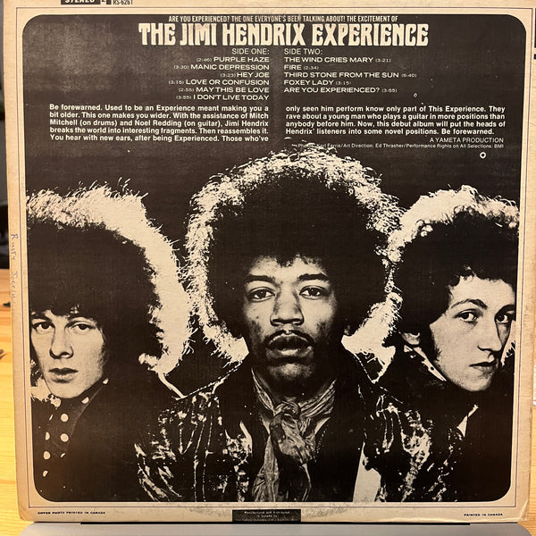 JIMI HENDRIX - ARE YOU EXPERIENCED - 1967 1st Stereo