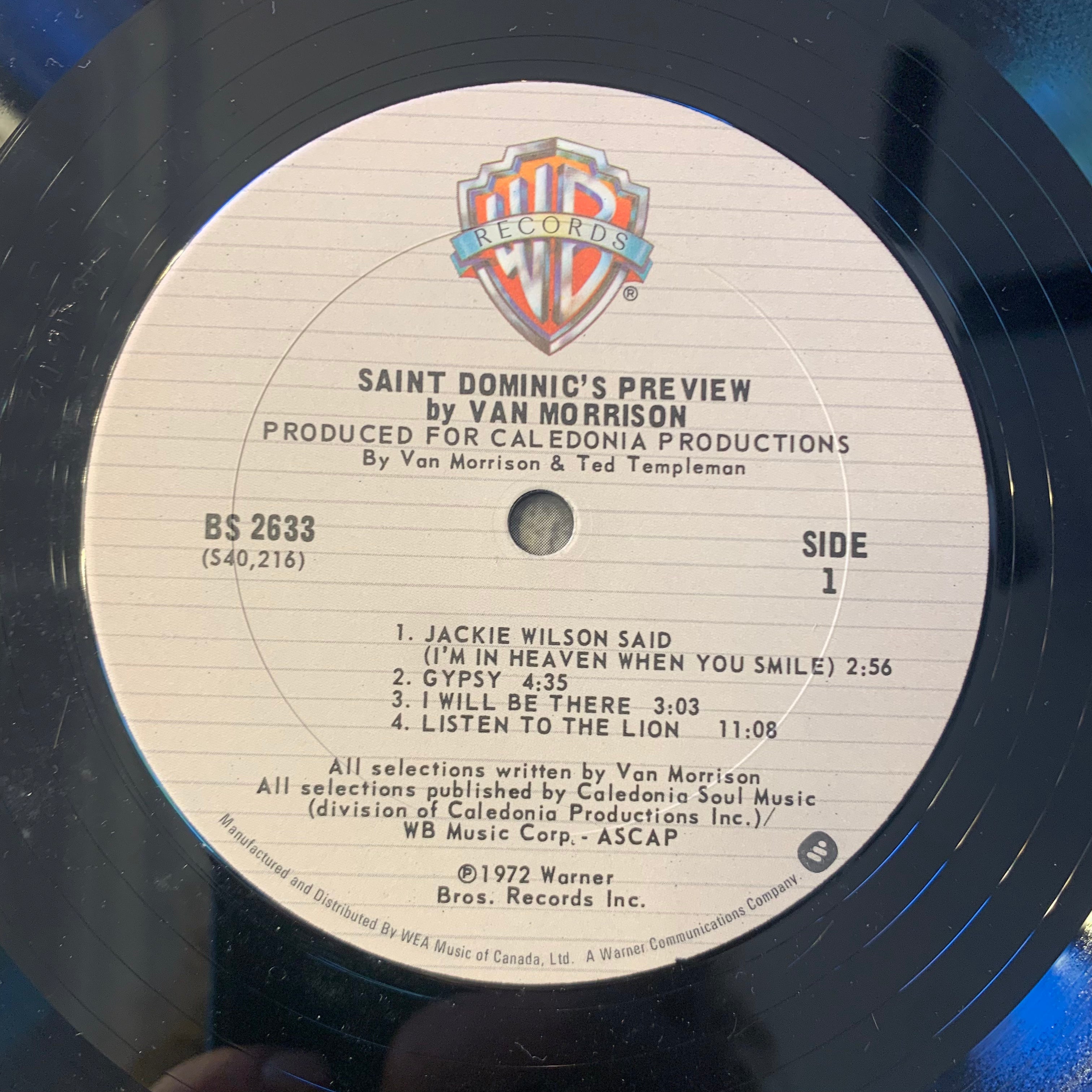 MORISSON, VAN - SAINT DOMINIC'S PREVIEW