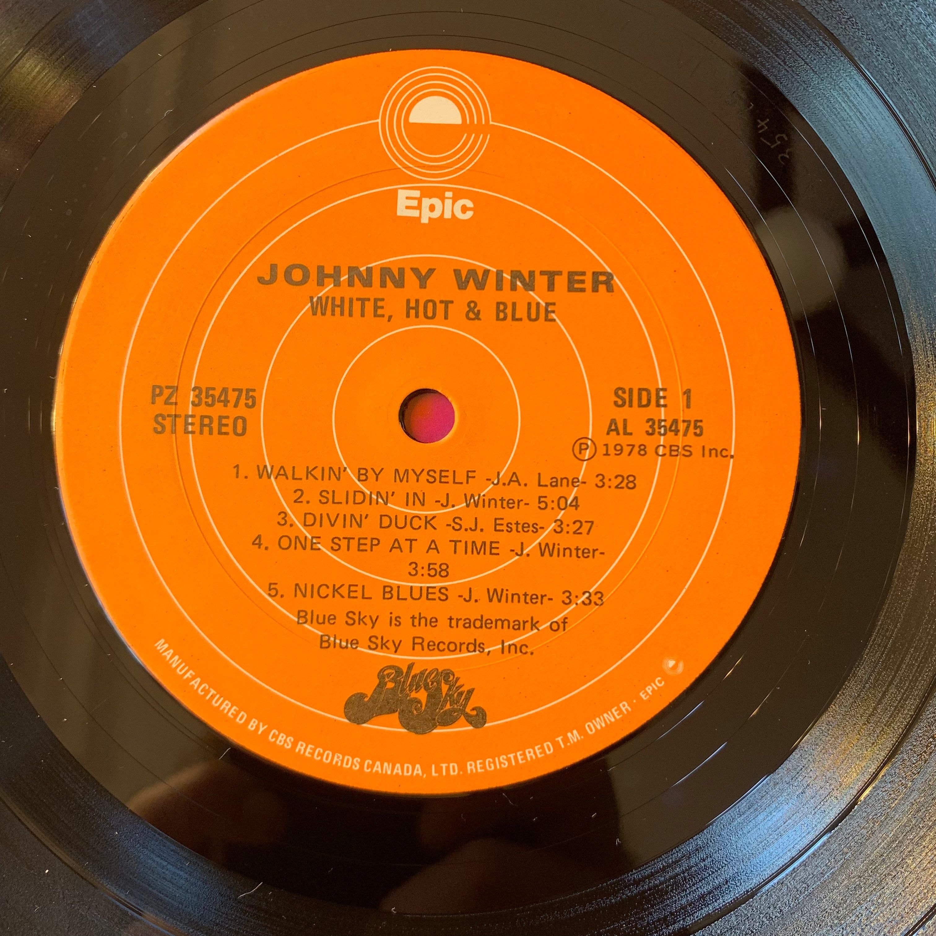 WINTER, JOHNNY - WHITE, HOT AND BLUE