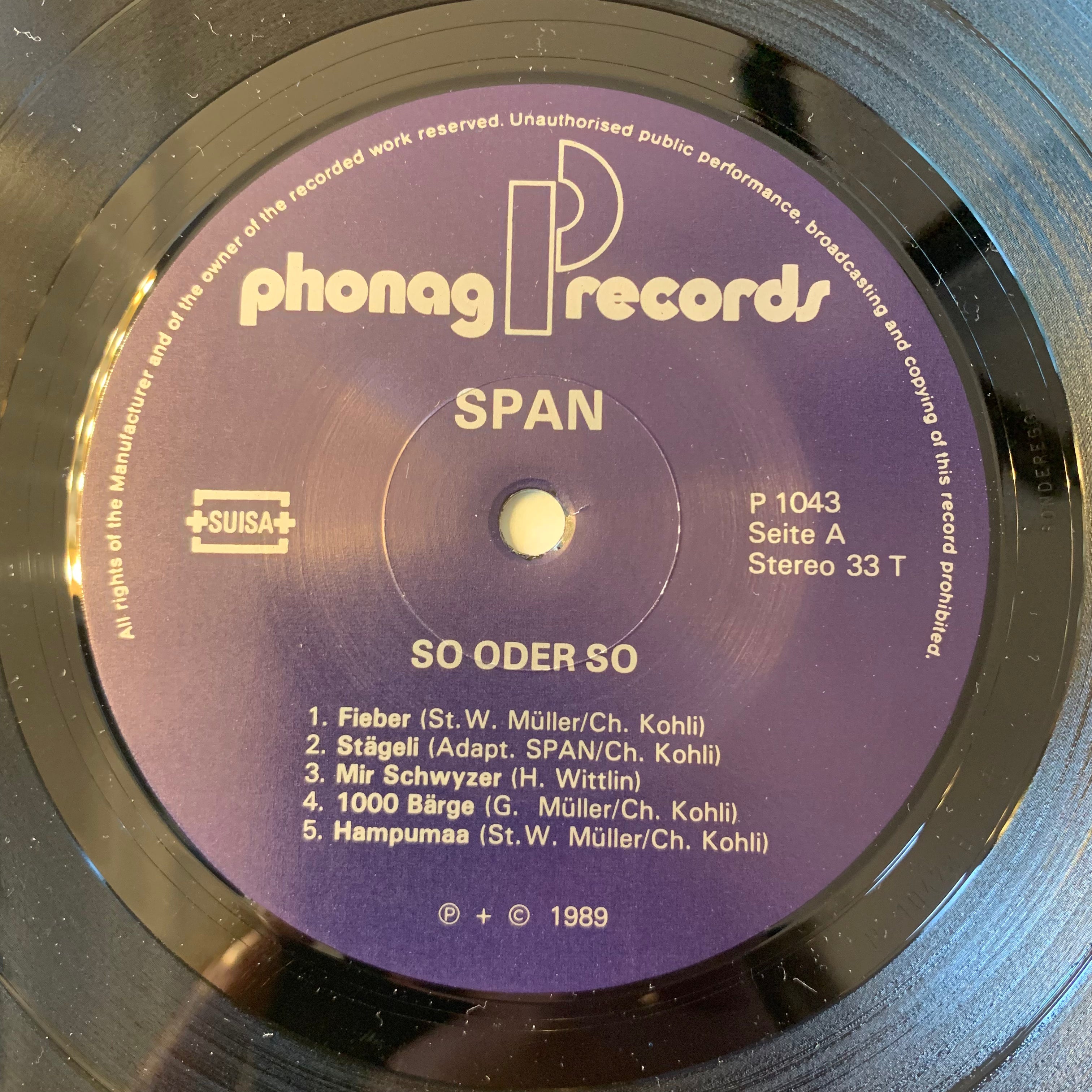 SPAN - SO ODER SO
