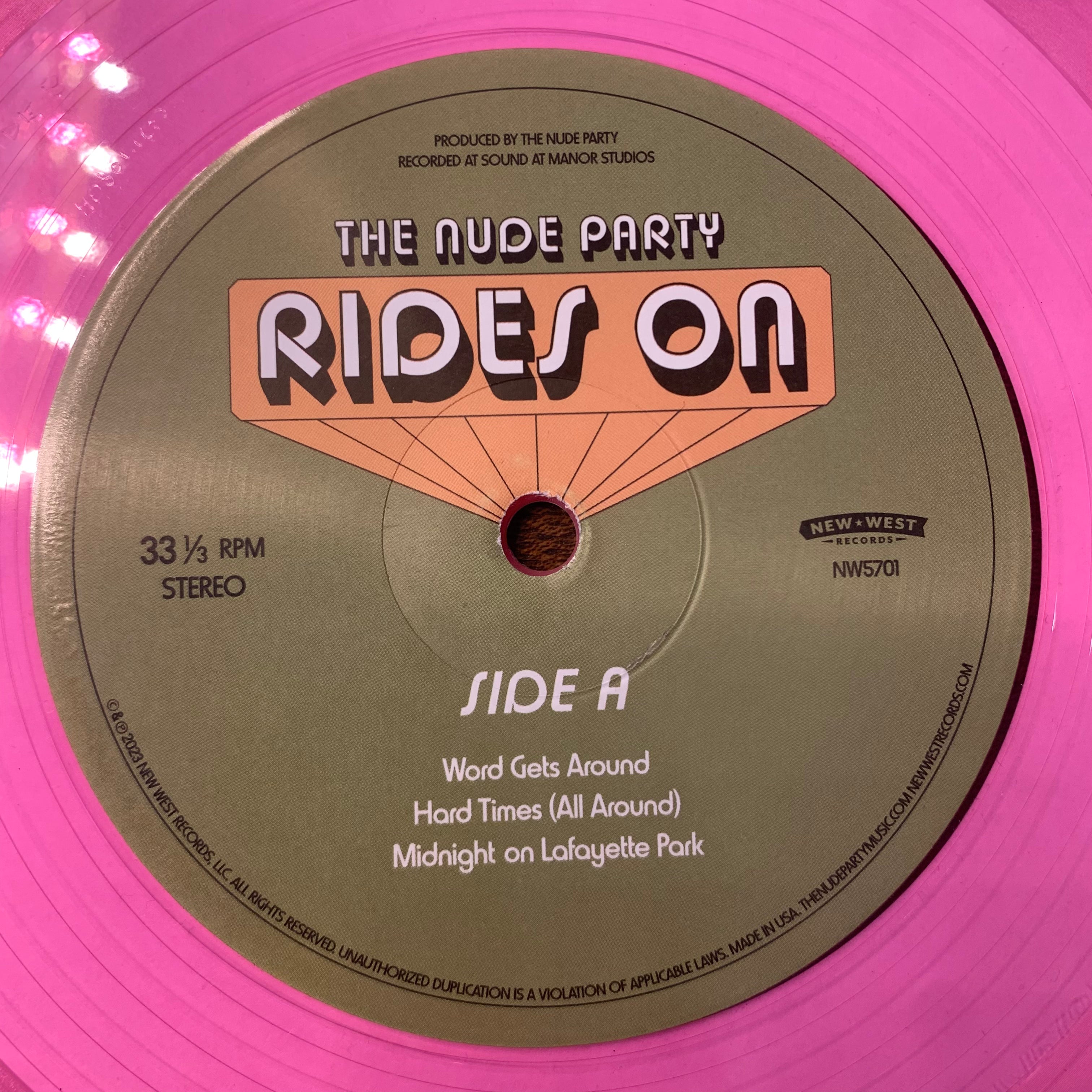 NUDE PARTY - THE NUDE PARTY RIDES ON