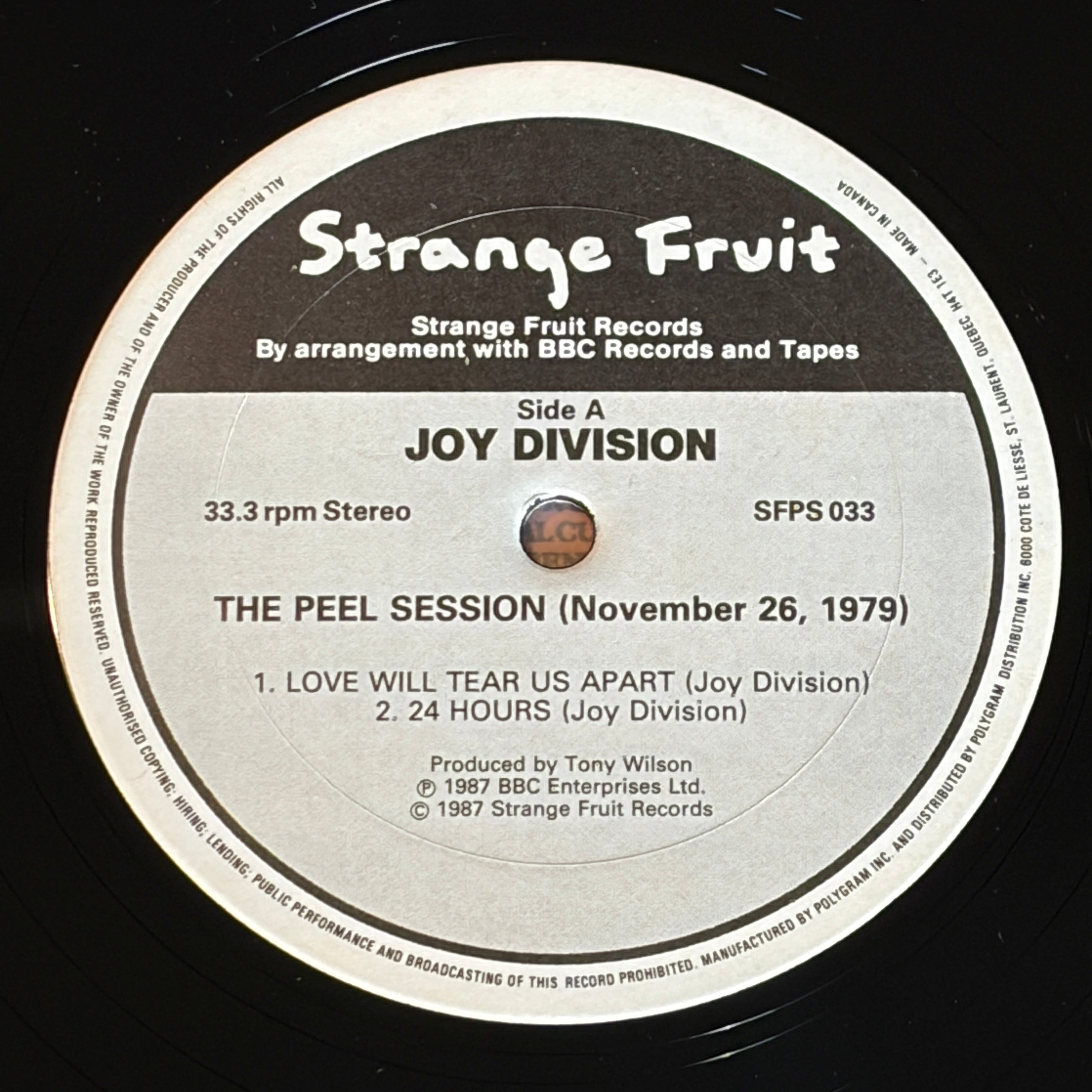 JOY DIVISION - THE PEEL SESSIONS