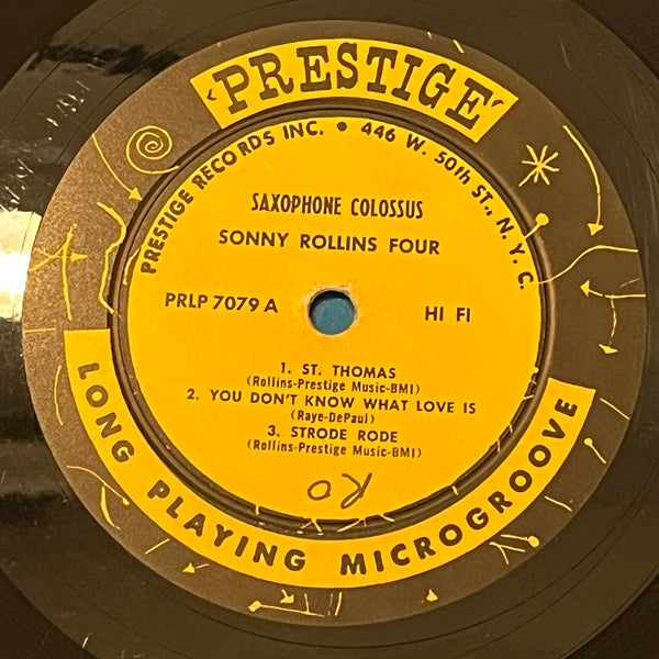 SONNY ROLLINS - SAXOPHONE COLOSSUS - 1957 1st