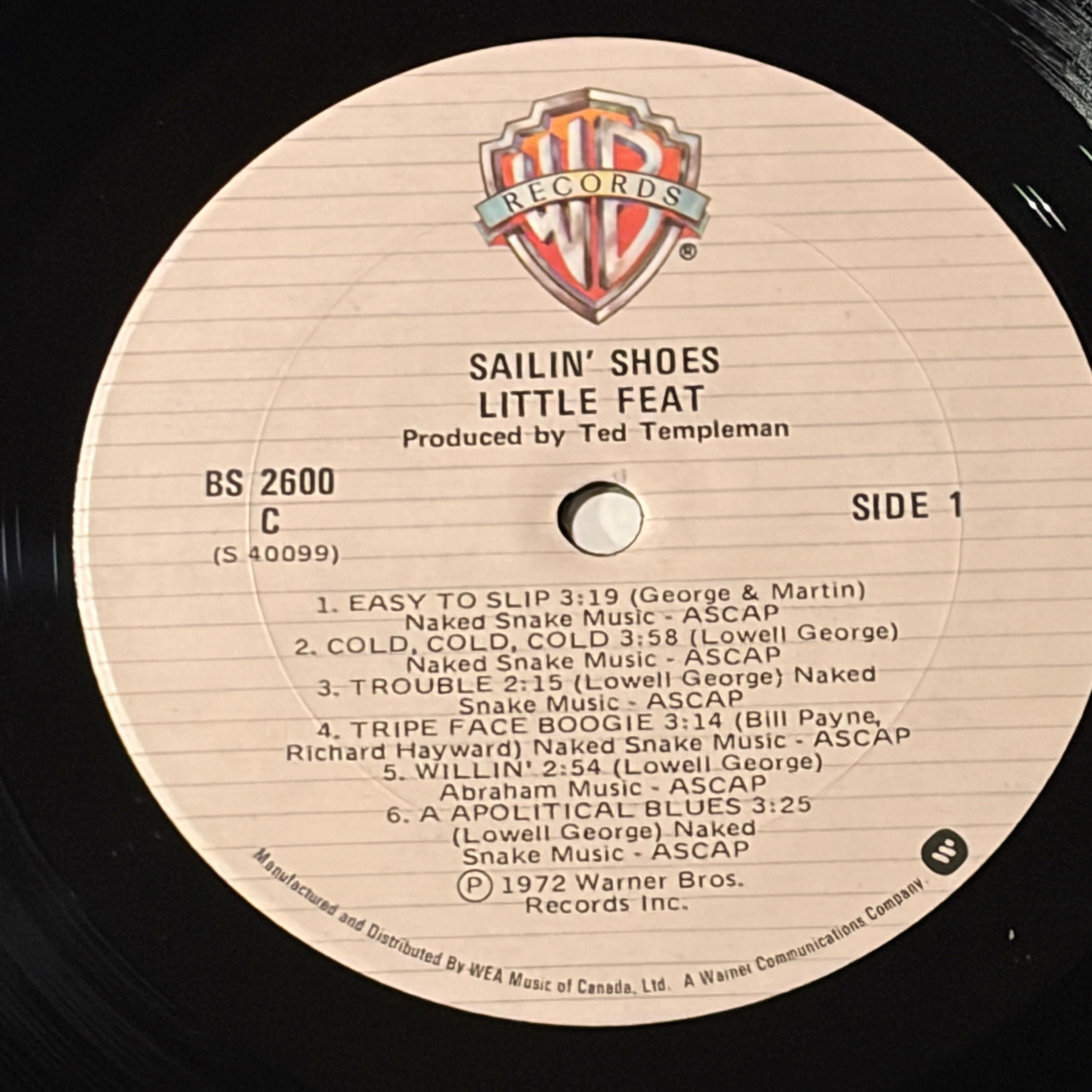 LITTLE FEAT - SAILIN' SHOES