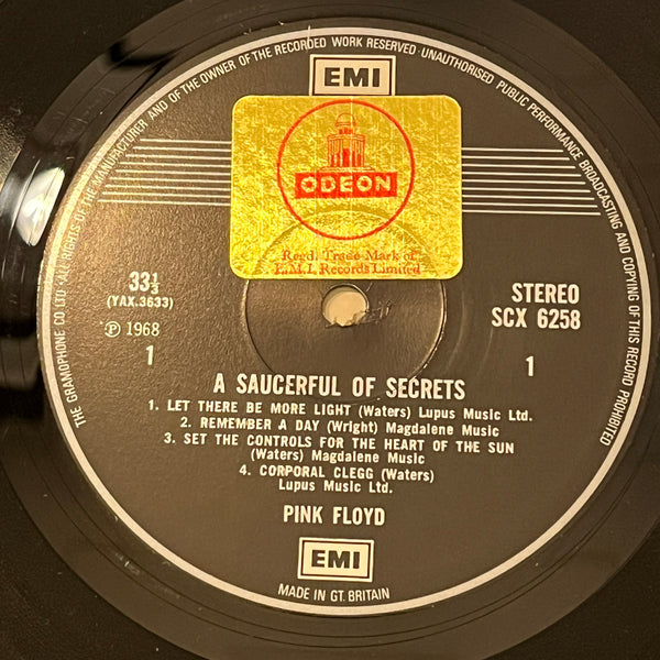 PINK FLOYD - SAUCERFUL OF SECRETS - 1971