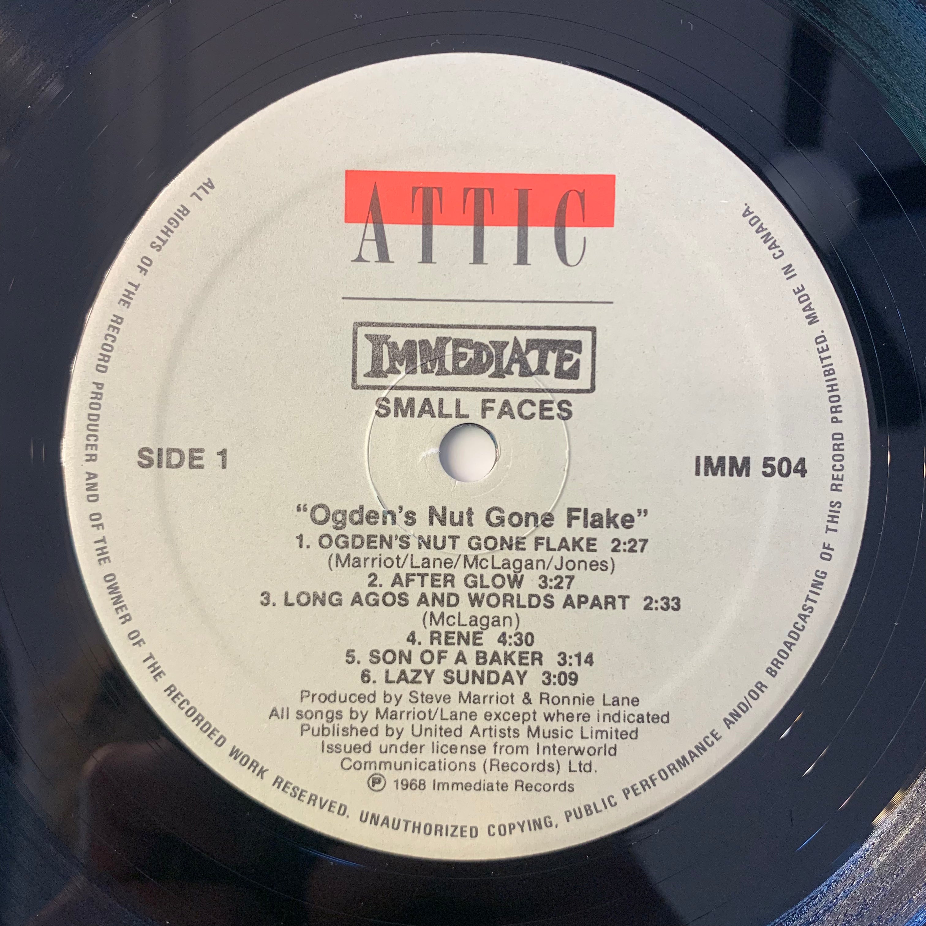 SMALL FACES - OGDEN'S NUT GONE FLAKE