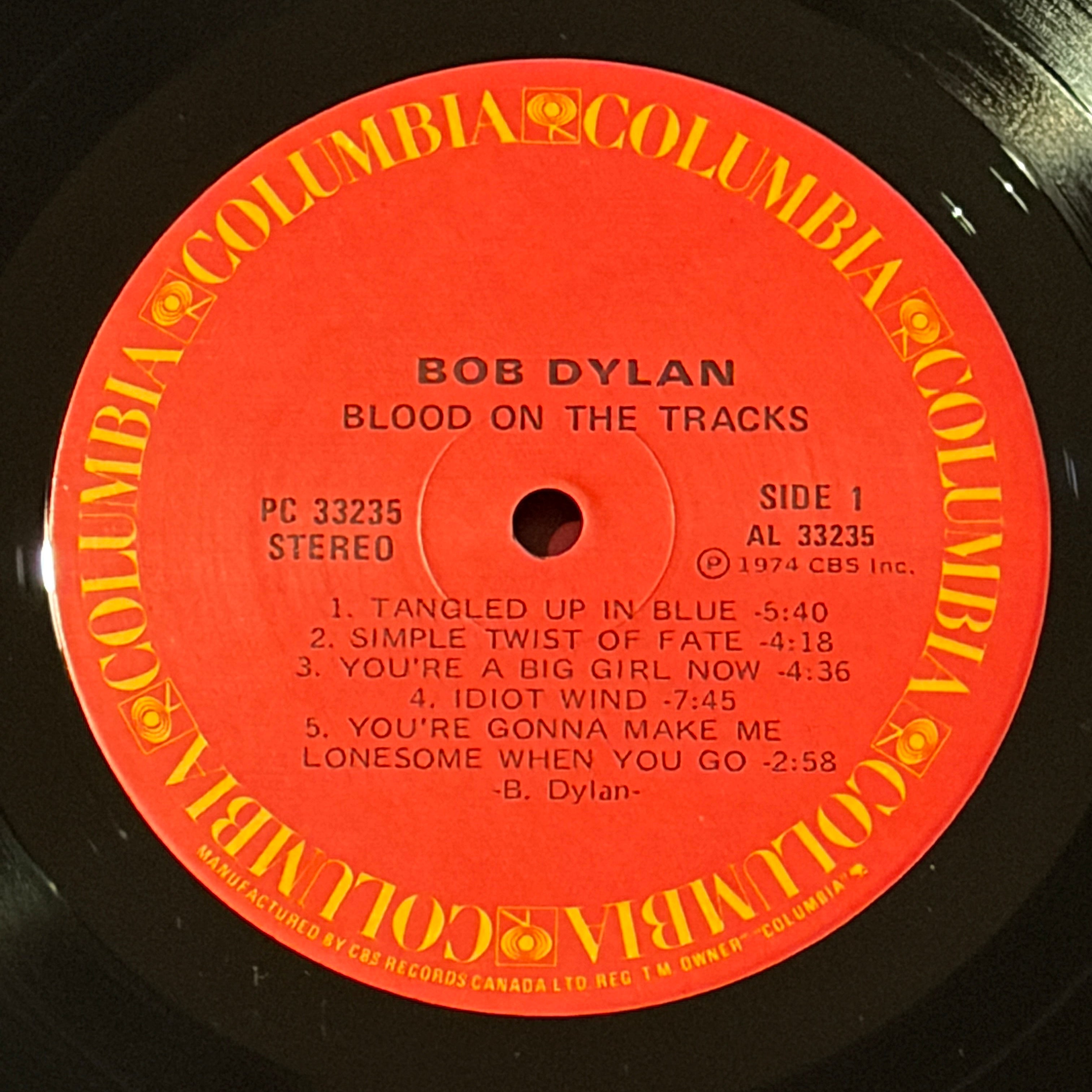 DYLAN, BOB - BLOOD ON THE TRACKS