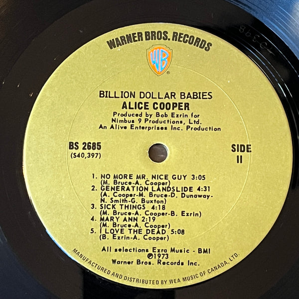 ALICE COOPER - BILLION DOLLAR BABIES - 1973