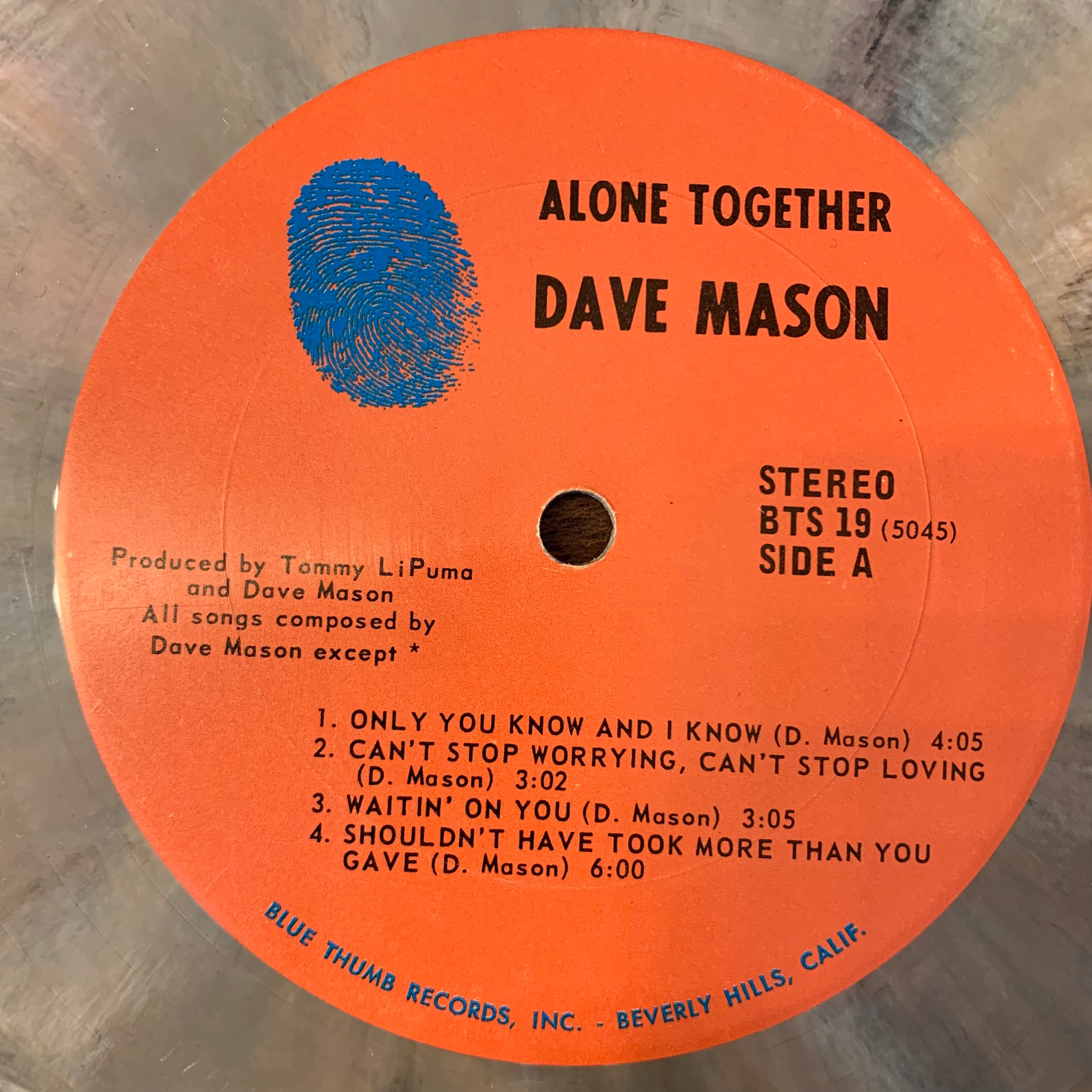 MASON, DAVE - ALONE TOGETHER