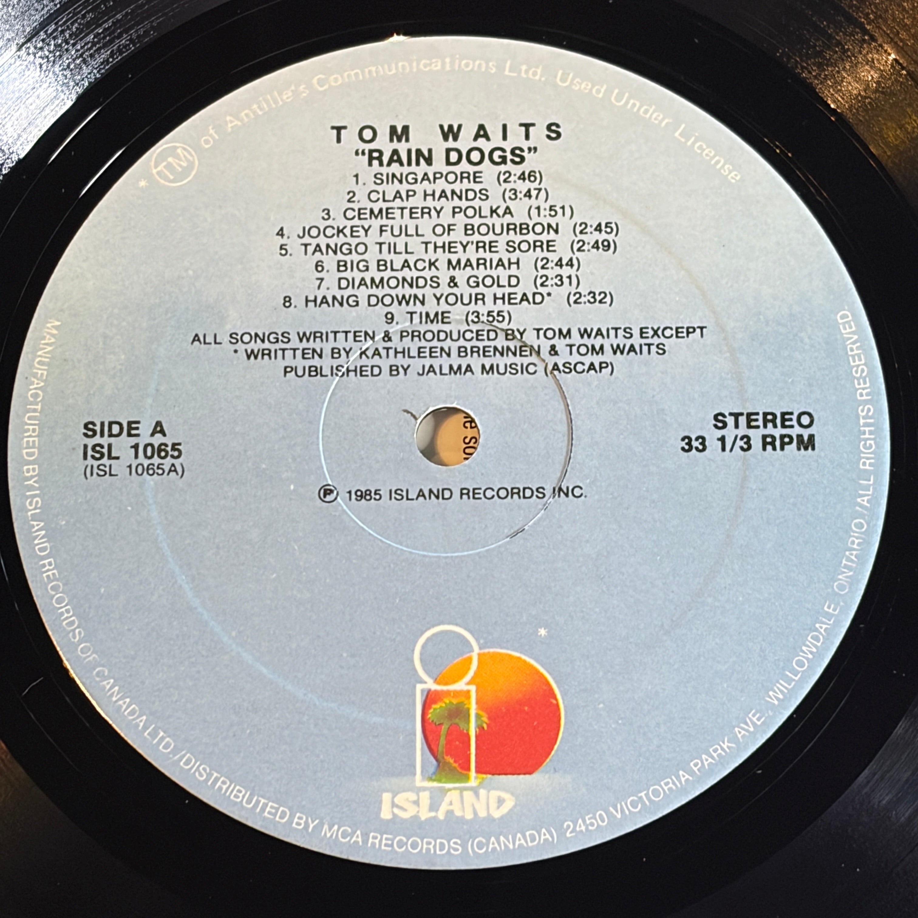 WAITS, TOM - RAIN DOGS