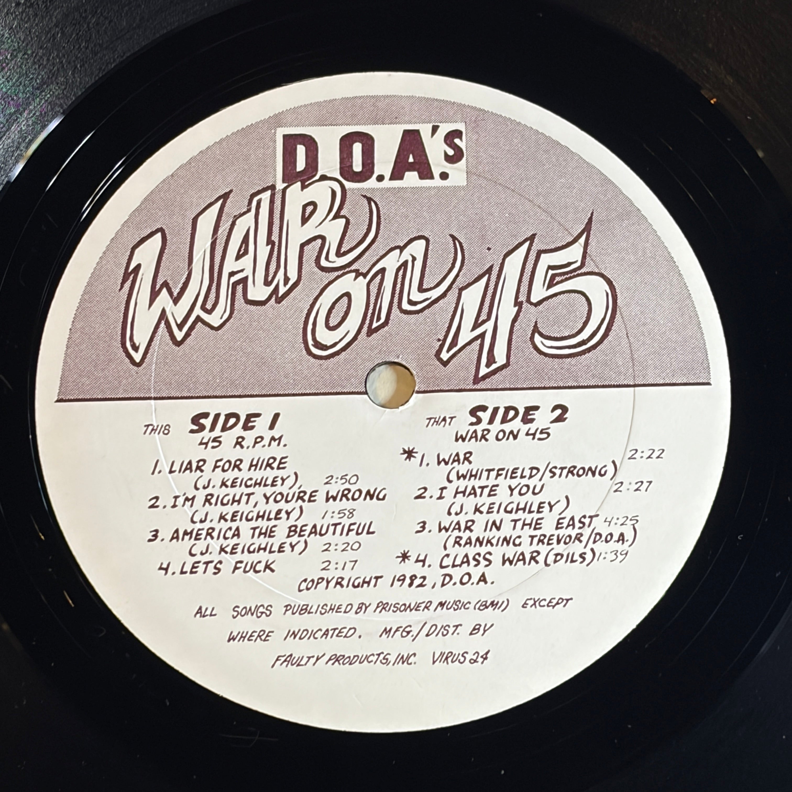 D.O.A. - WAR ON 45