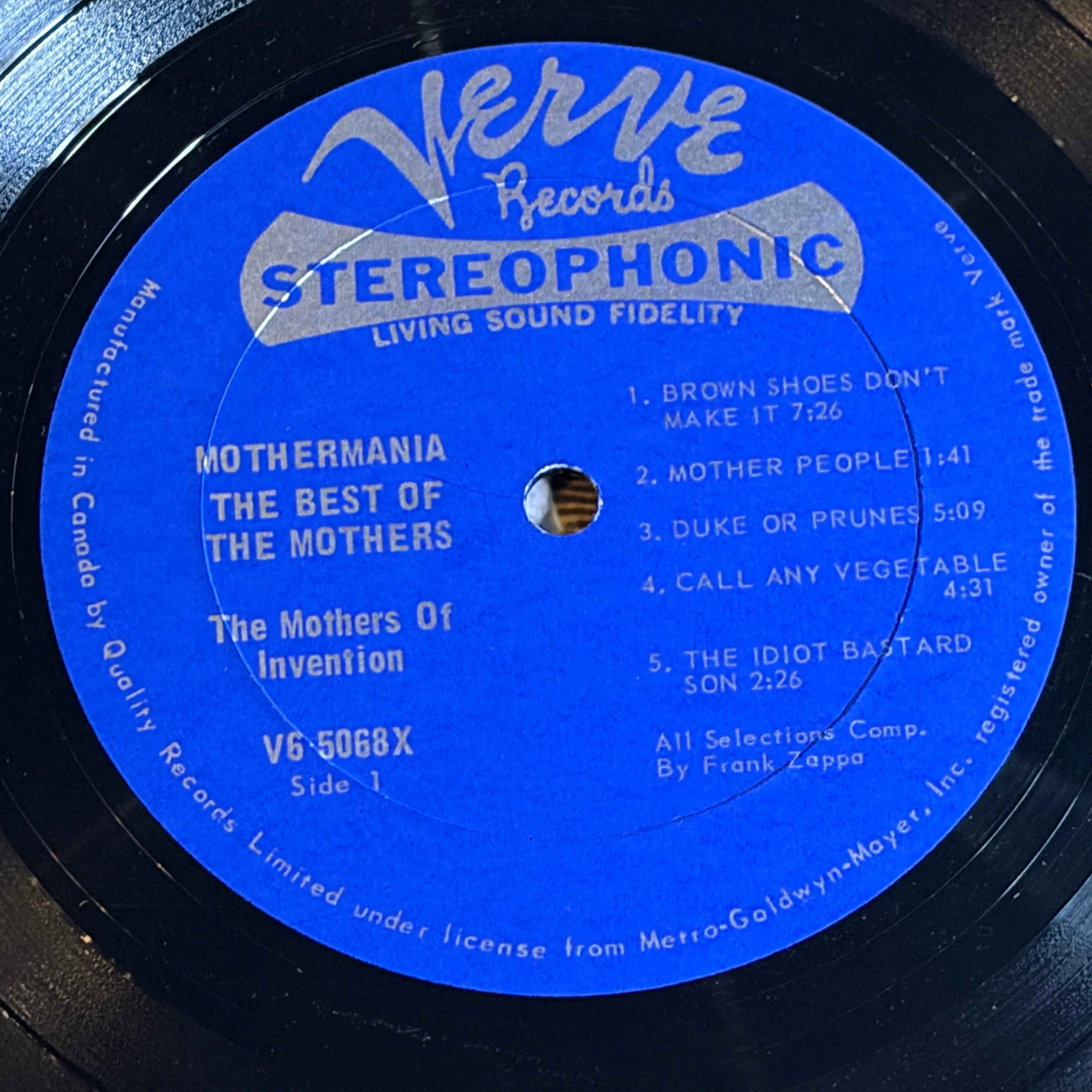 ZAPPA, FRANK - MOTHERMANIA BEST OF THE MOTHERS