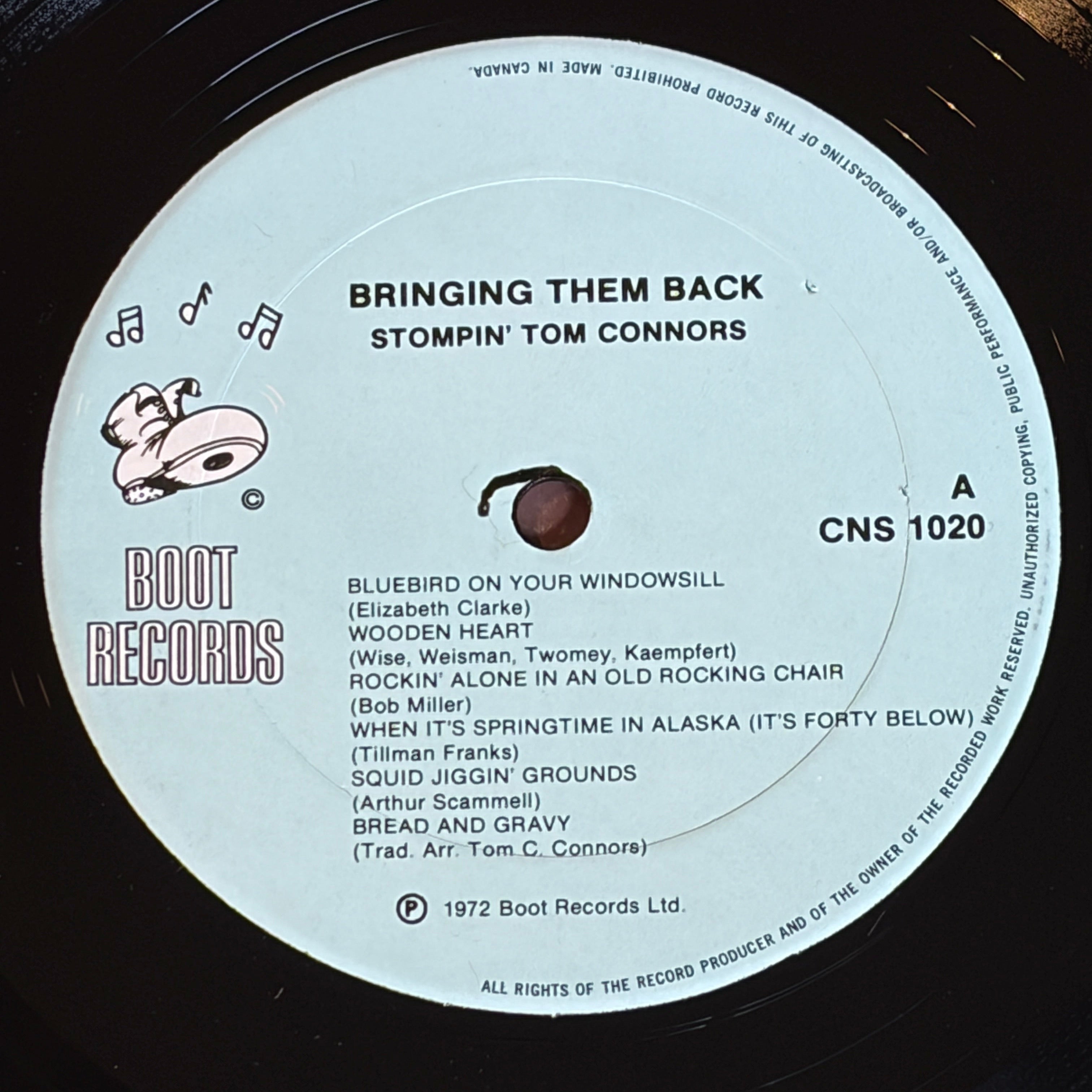 STOMPIN' TOM CONNORS - BRINGING THEM BACK