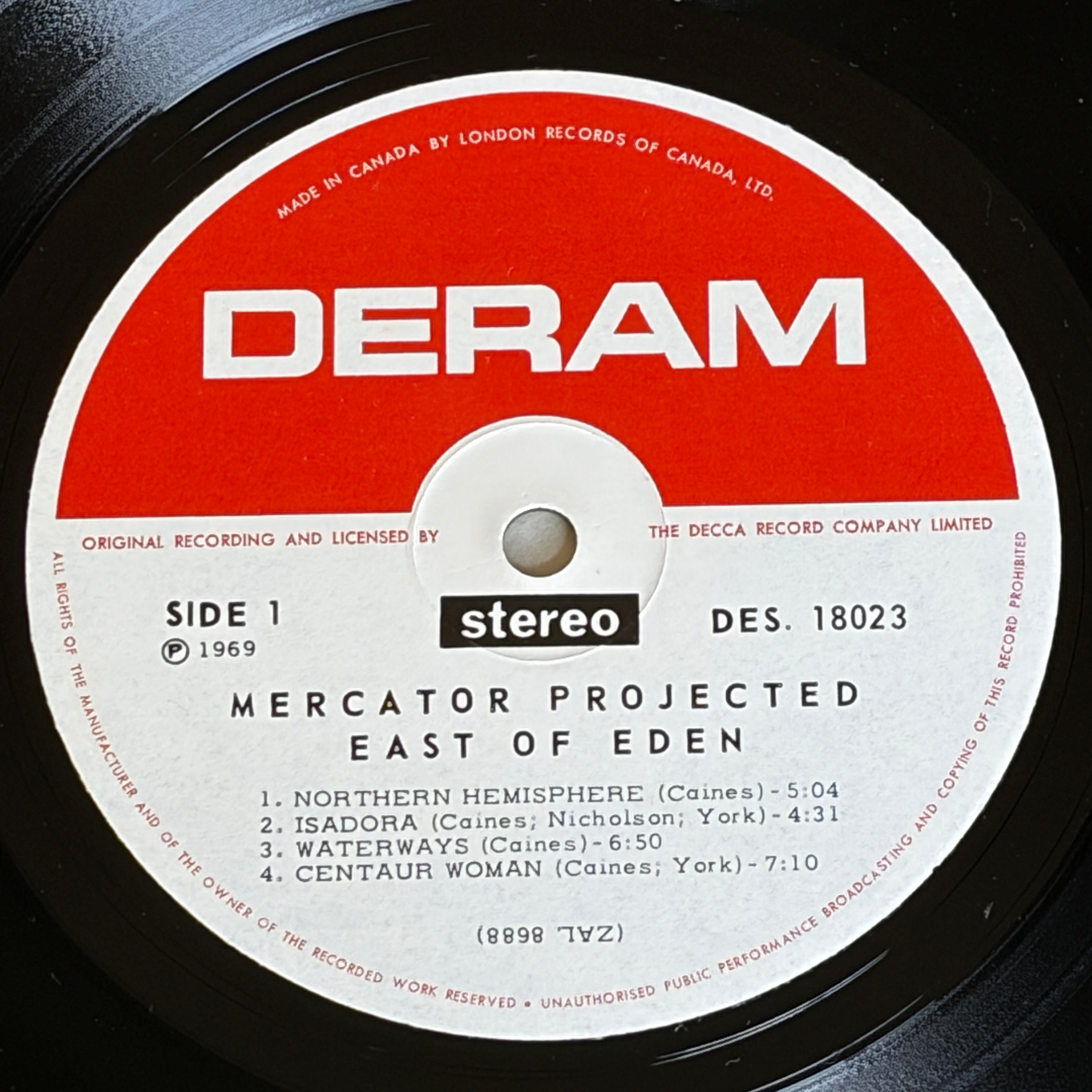 EAST OF EDEN - MERCATOR PROJECTED