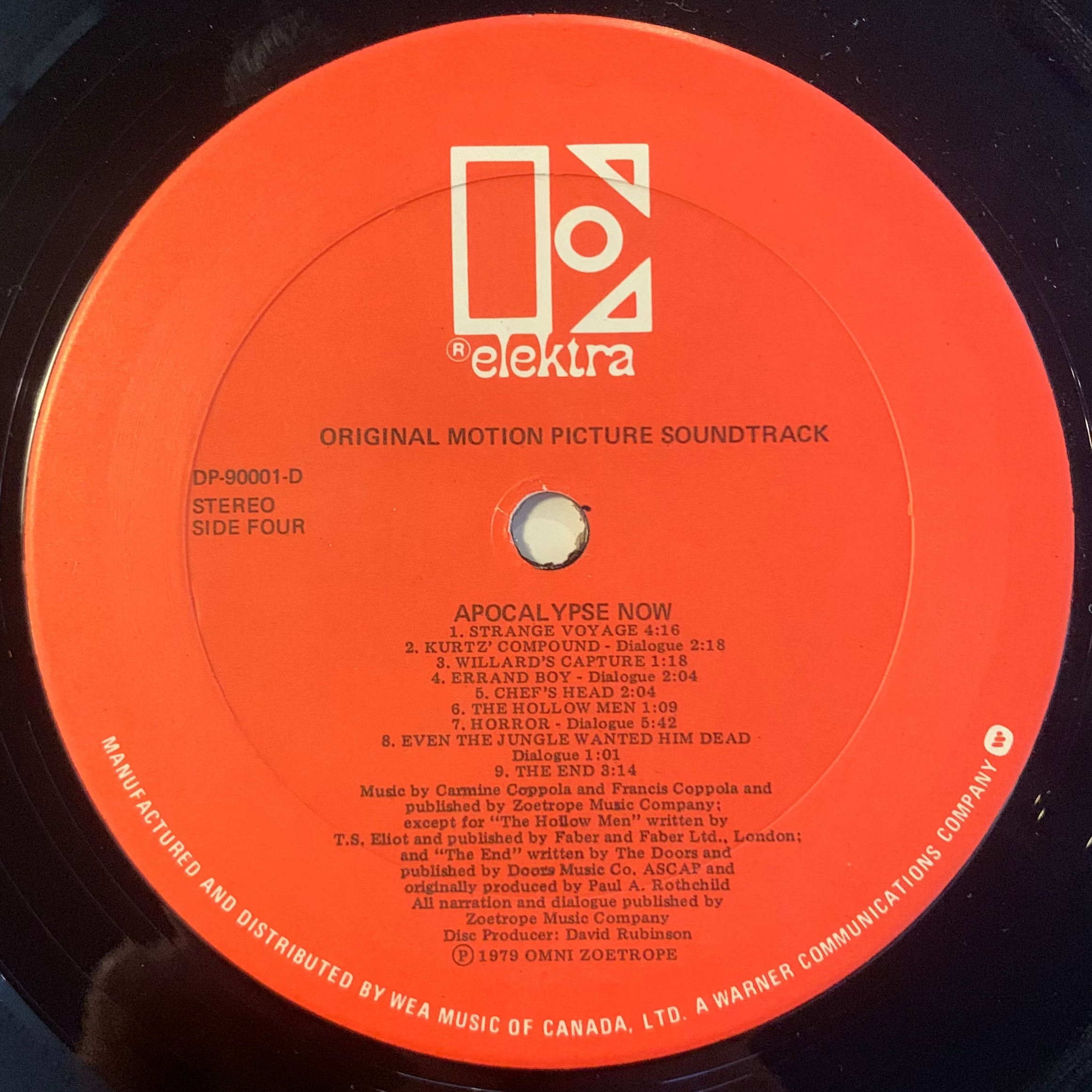 APOCALYPSE NOW - ORIGINAL MOTION PICTURE SOUNDTRACK