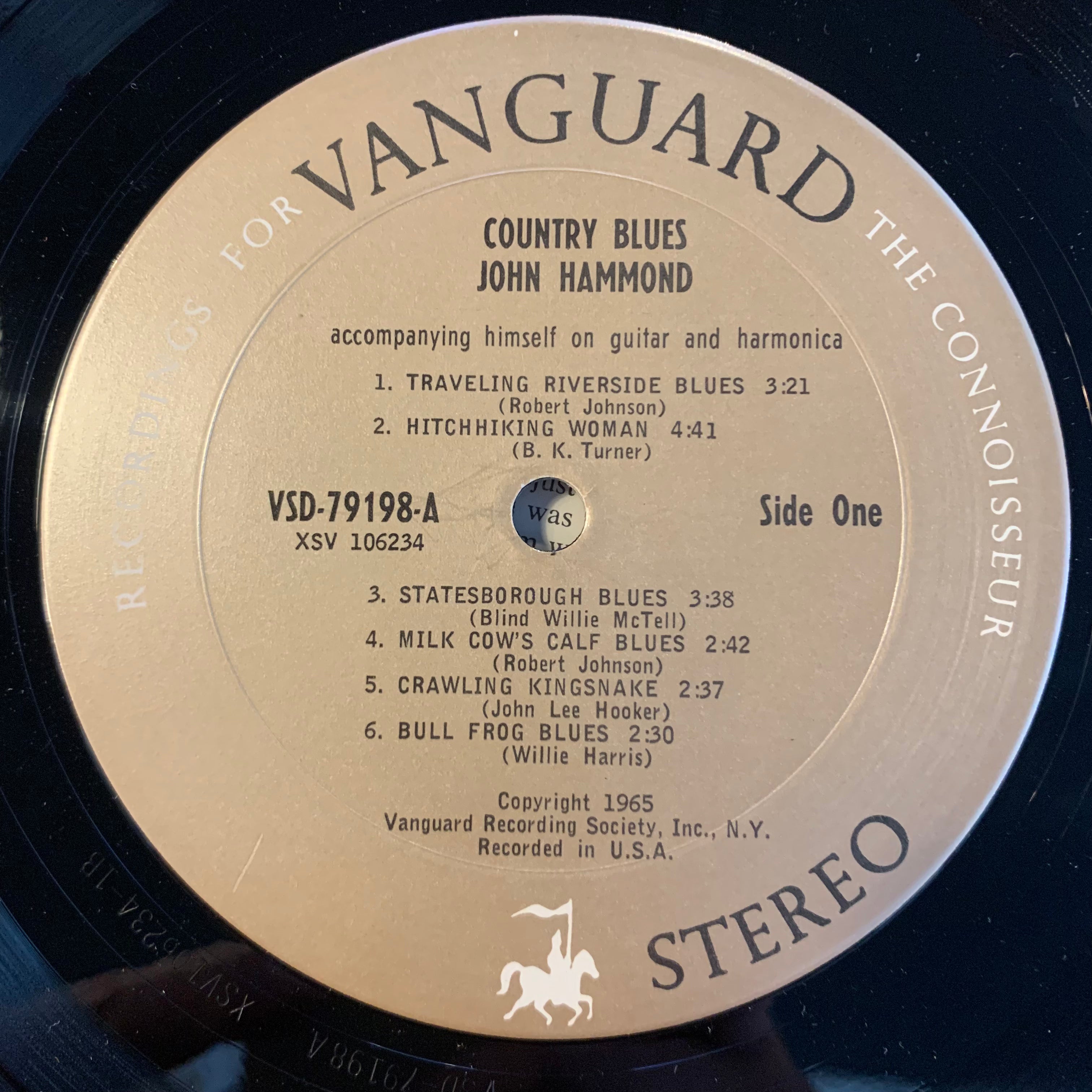 HAMMOND, JOHN - COUNTRY BLUES